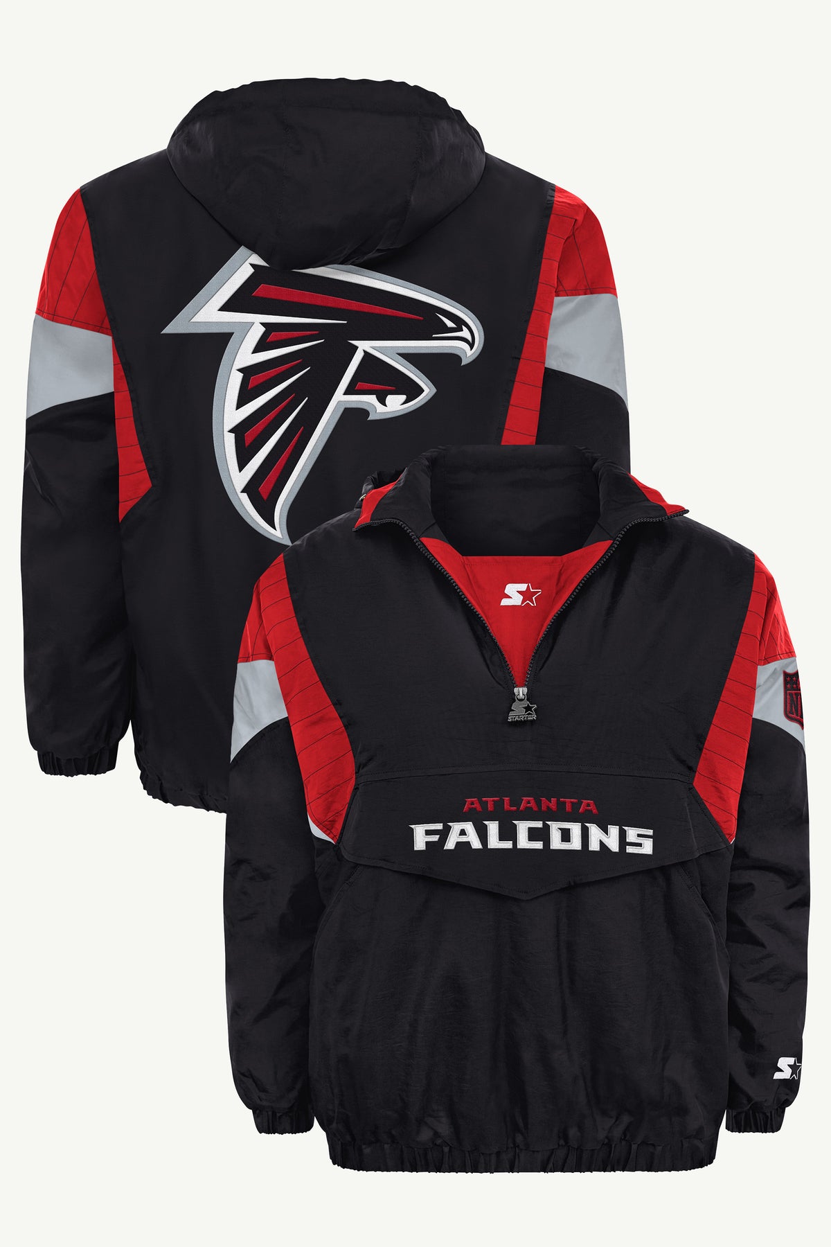 MENS ATLANTA FALCONS BLACK BREAKAWAY JACKET View 1 | Atlanta Falcons MENS ATLANTA FALCONS BLACK BREAKAWAY JACKET View 1 | Atlanta Falcons