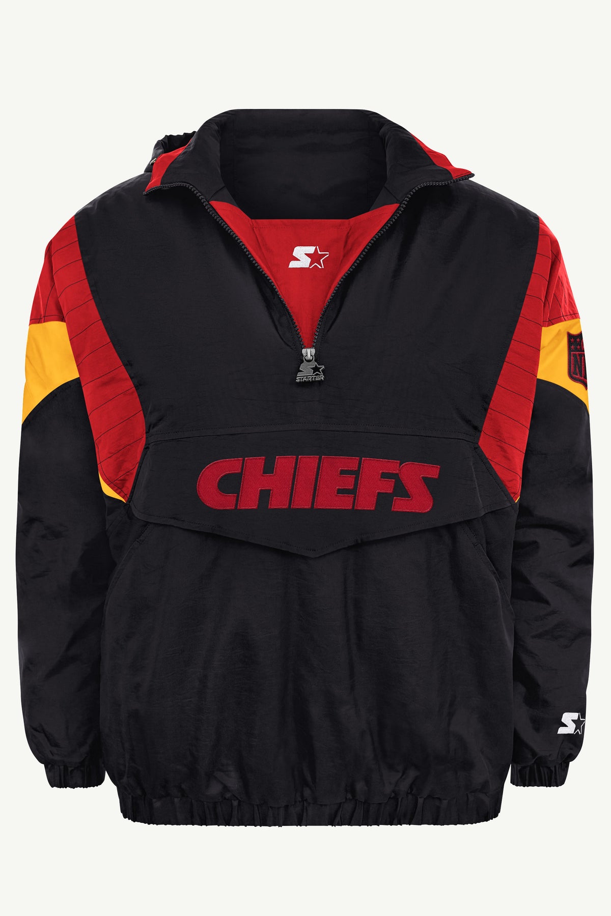 MENS KANSAS CITY CHIEFS BLACK BREAKAWAY JACKET View 2 MENS KANSAS CITY CHIEFS BLACK BREAKAWAY JACKET View 2