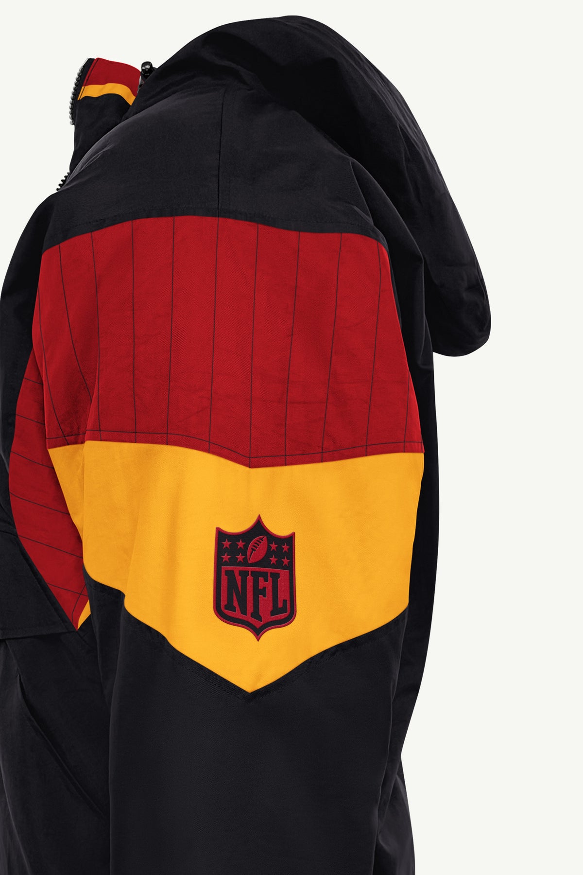 MENS KANSAS CITY CHIEFS BLACK BREAKAWAY JACKET View 5 MENS KANSAS CITY CHIEFS BLACK BREAKAWAY JACKET View 5