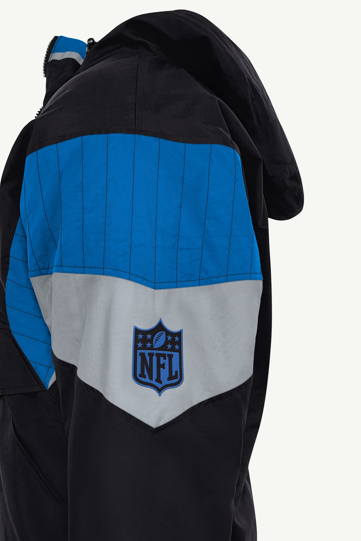 MENS DETROIT LIONS BLACK BREAKAWAY JACKET View 5 MENS DETROIT LIONS BLACK BREAKAWAY JACKET View 5