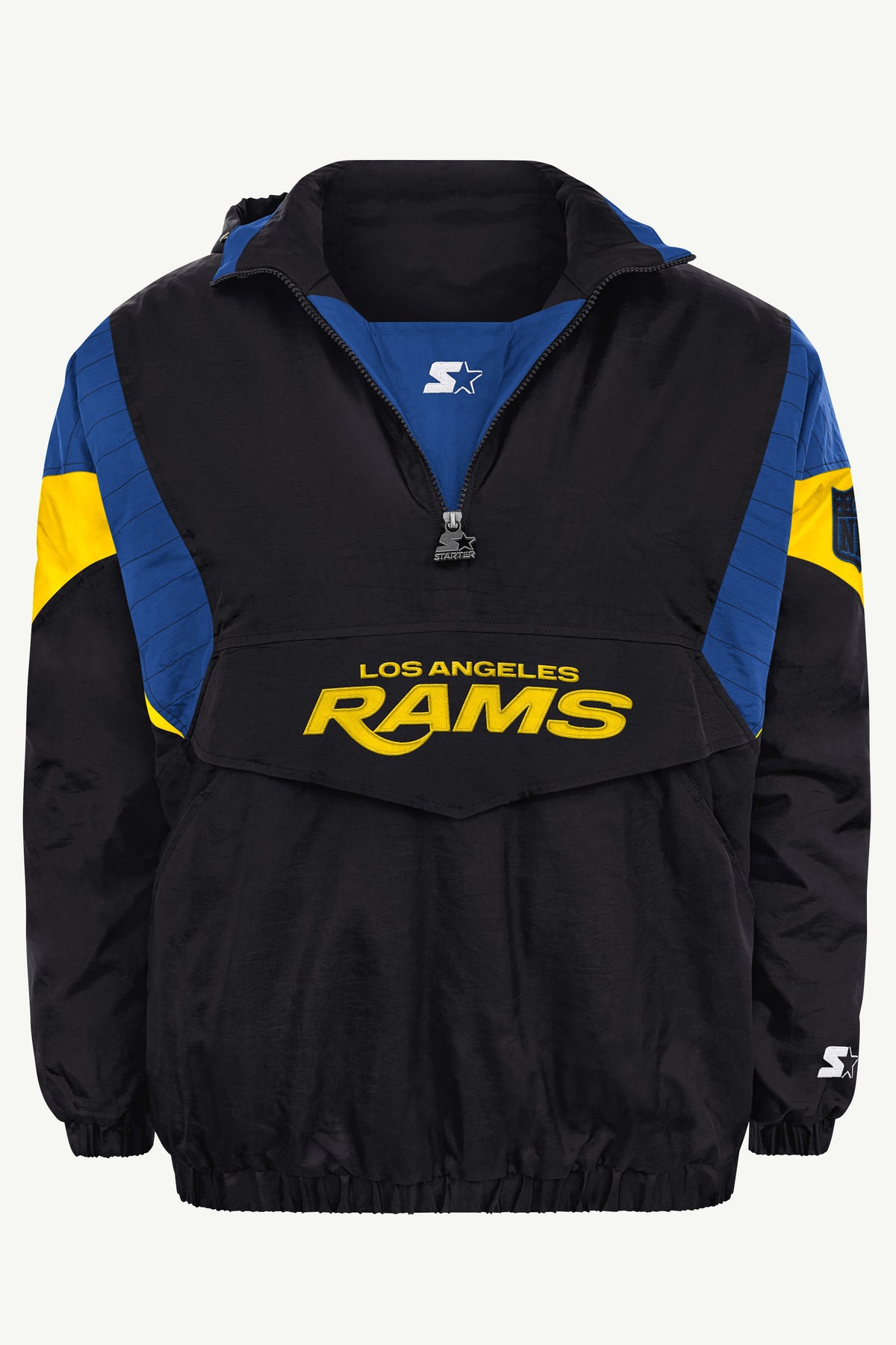 MENS LOS ANGELES RAMS BLACK BREAKAWAY JACKET View 2 MENS LOS ANGELES RAMS BLACK BREAKAWAY JACKET View 2