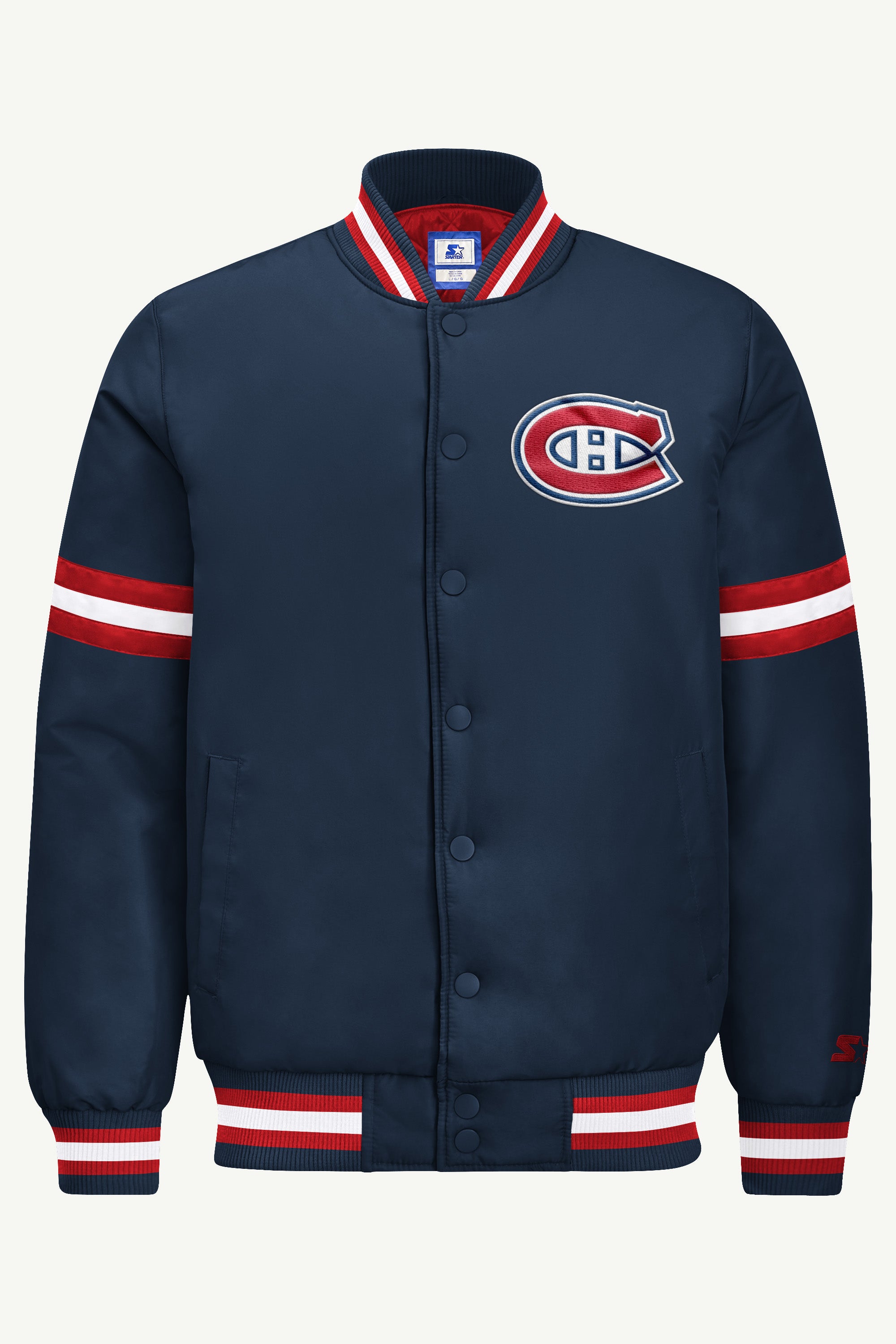 MENS MONTREAL CANADIENS COURTSIDE VARSITY JACKET View 2 MENS MONTREAL CANADIENS COURTSIDE VARSITY JACKET View 2