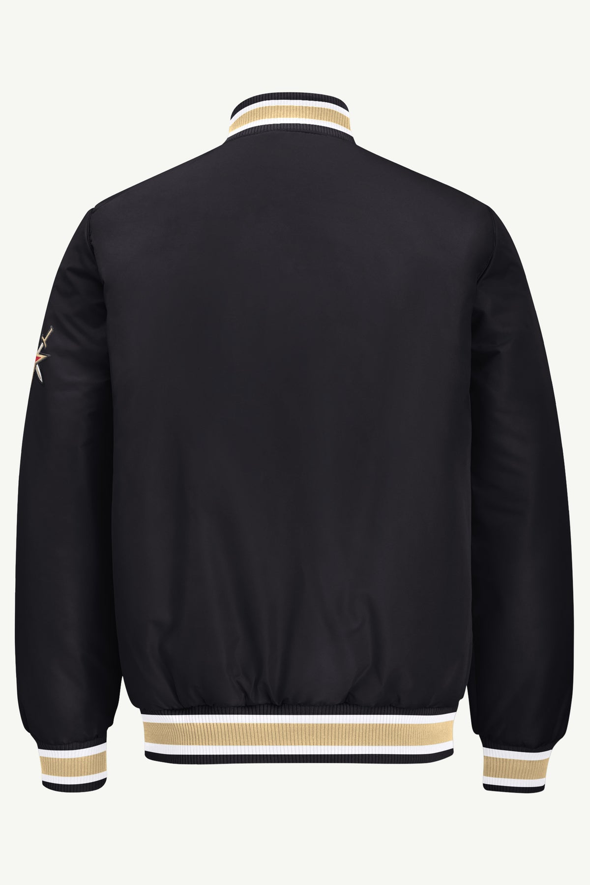 MENS VEGAS GOLDEN KNIGHTS GAME DAY SATIN VARSITY JACKET View 3 MENS VEGAS GOLDEN KNIGHTS GAME DAY SATIN VARSITY JACKET View 3