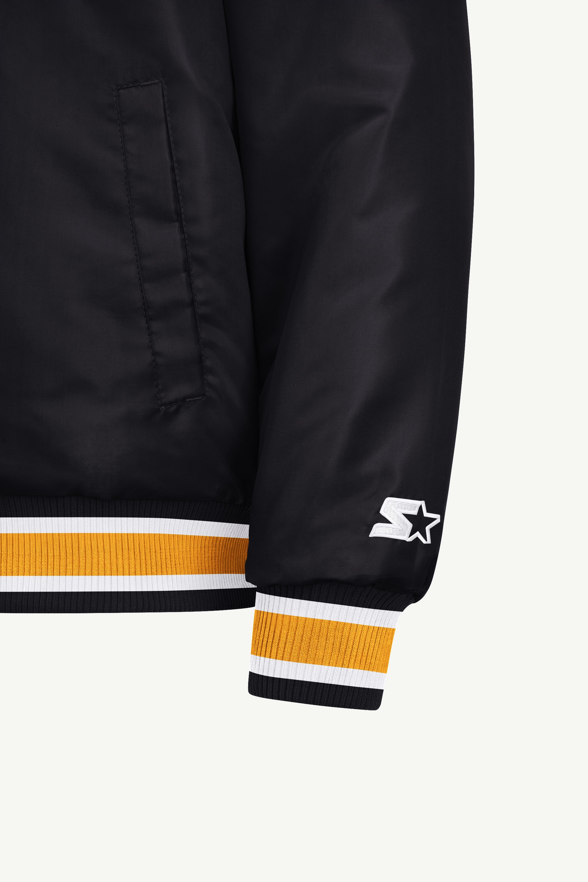 MENS BOSTON BRUINS GAME DAY SATIN VARSITY JACKET View 5 MENS BOSTON BRUINS GAME DAY SATIN VARSITY JACKET View 5