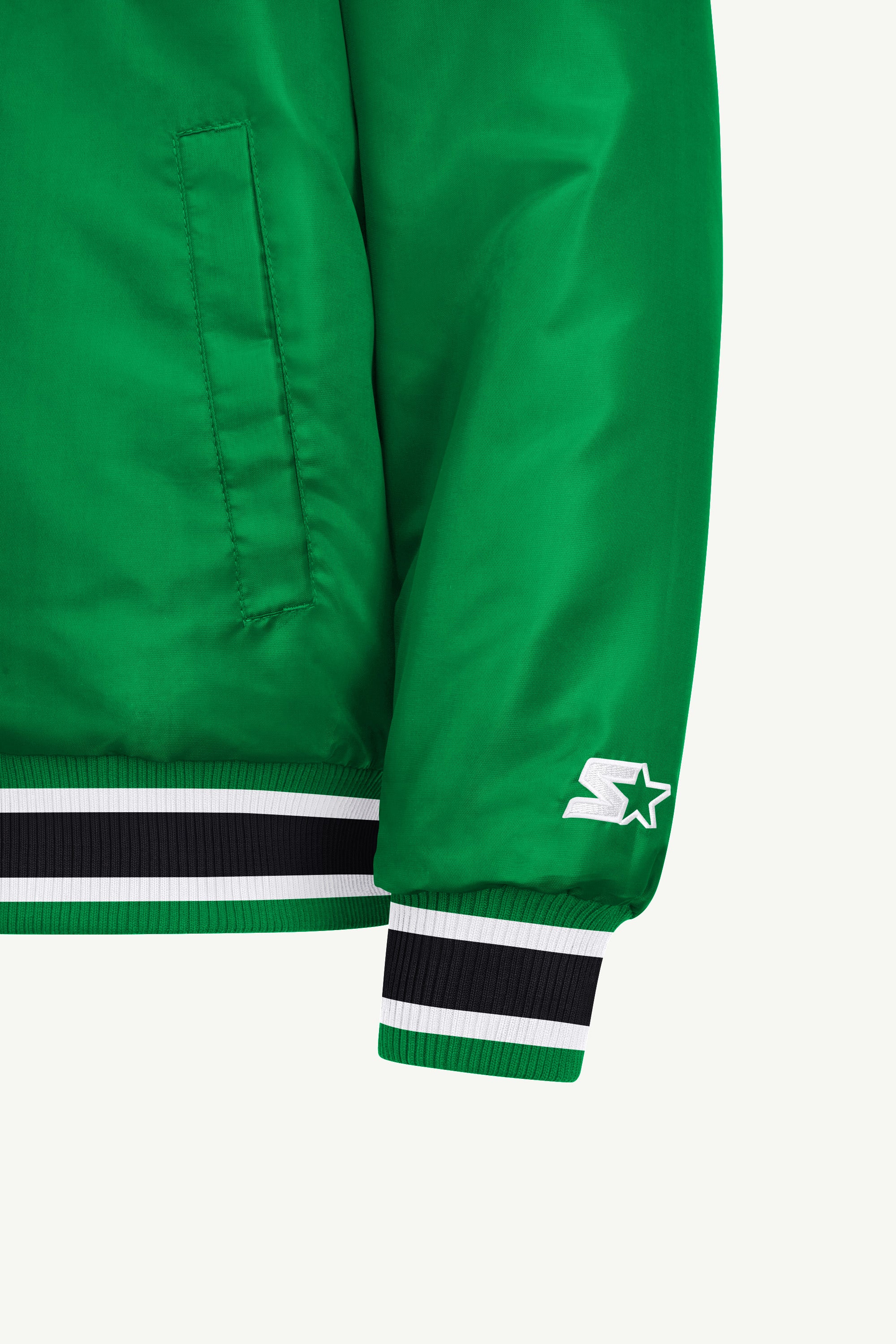 MENS DALLAS STARS GAME DAY SATIN VARSITY JACKET View 5 MENS DALLAS STARS GAME DAY SATIN VARSITY JACKET View 5