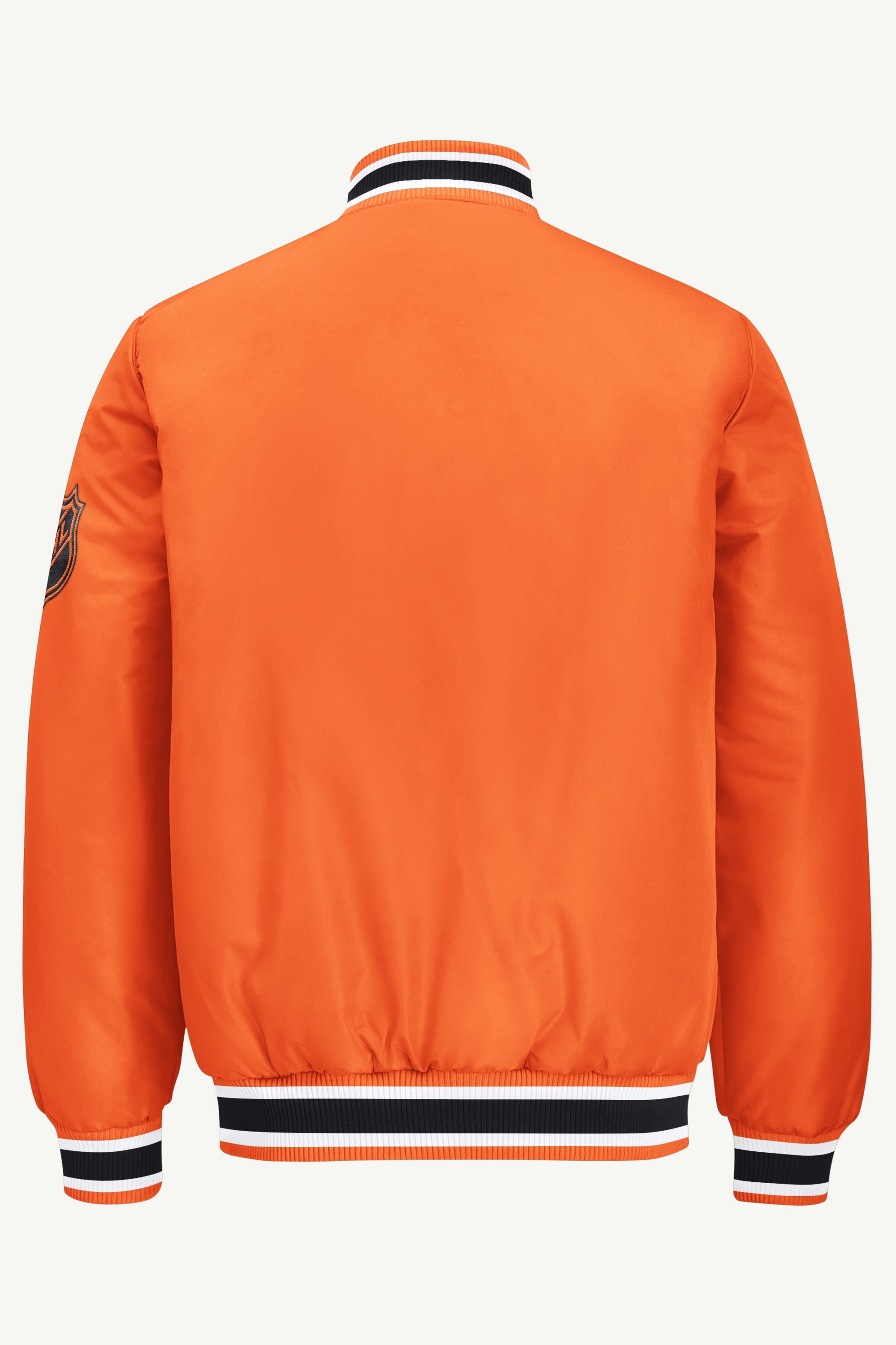 MENS PHILADELPHIA FLYERS GAME DAY SATIN VARSITY JACKET View 3 MENS PHILADELPHIA FLYERS GAME DAY SATIN VARSITY JACKET View 3