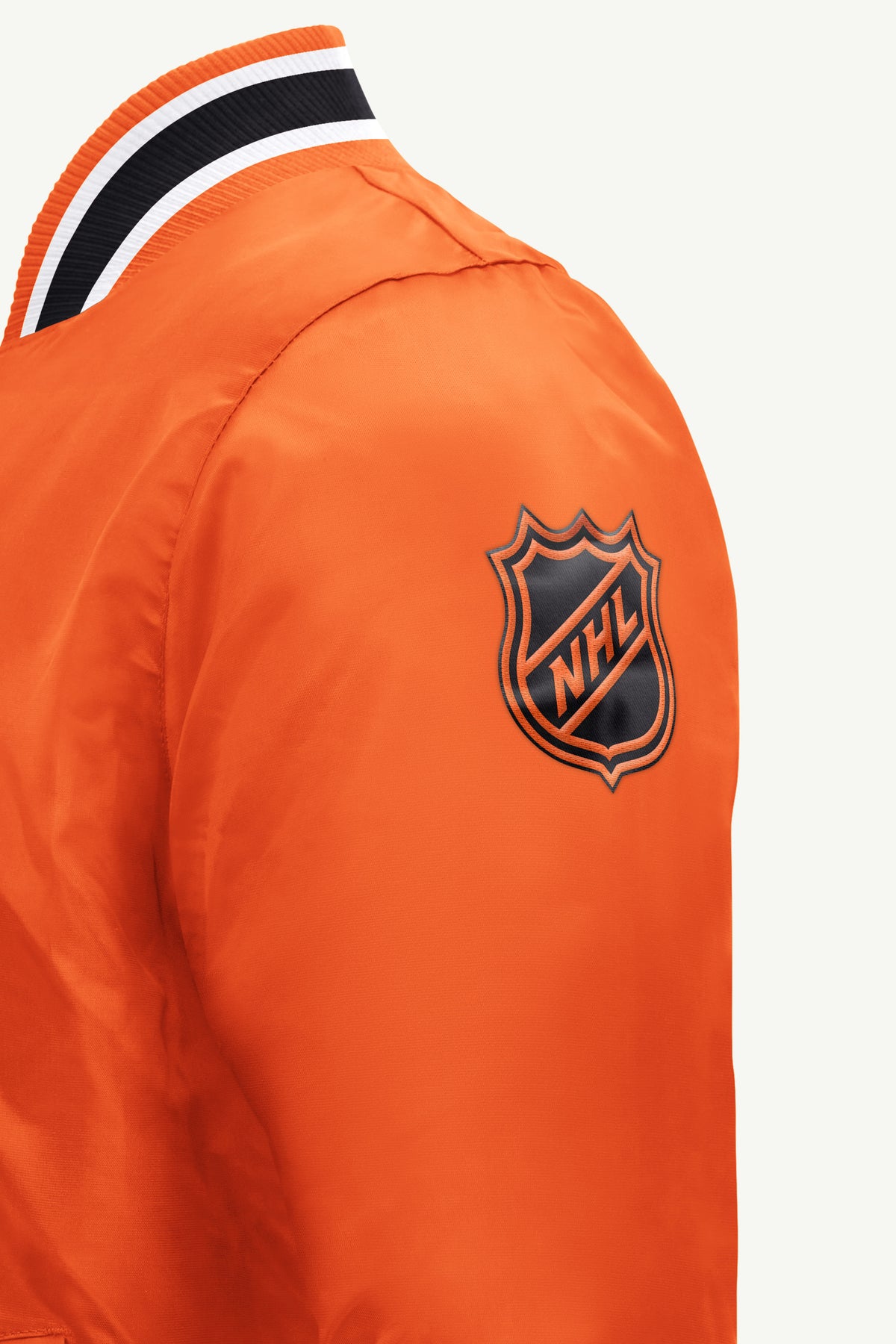 MENS PHILADELPHIA FLYERS GAME DAY SATIN VARSITY JACKET View 4 MENS PHILADELPHIA FLYERS GAME DAY SATIN VARSITY JACKET View 4
