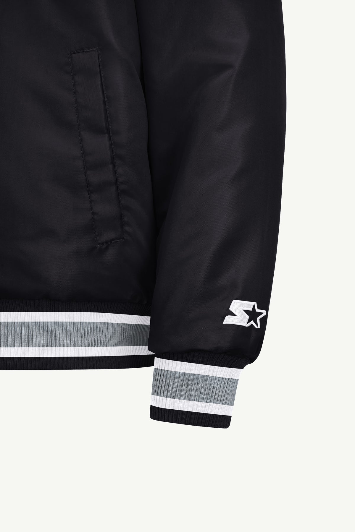 MENS LOS ANGELES KINGS GAME DAY SATIN VARSITY JACKET View 5 MENS LOS ANGELES KINGS GAME DAY SATIN VARSITY JACKET View 5
