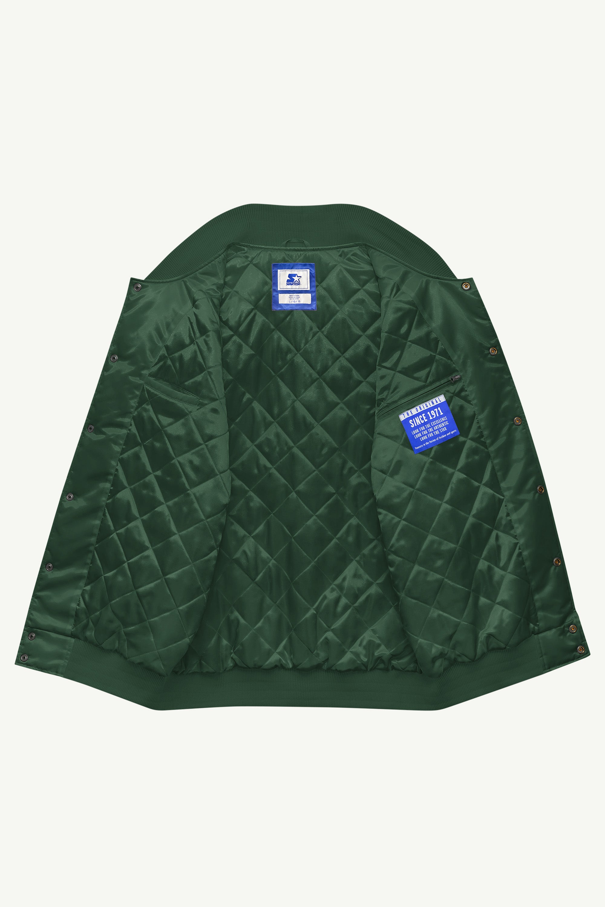 MENS MINNESOTA WILD GAME DAY SATIN VARSITY JACKET View 6 MENS MINNESOTA WILD GAME DAY SATIN VARSITY JACKET View 6