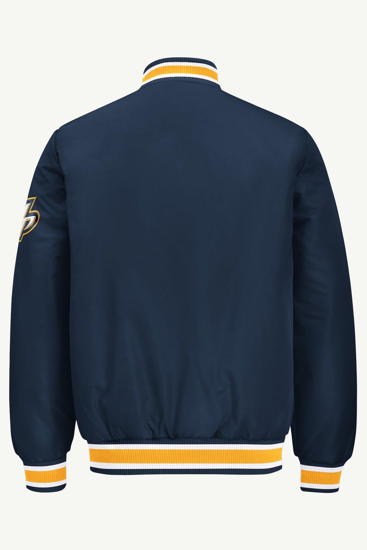 MENS NASHVILLE PREDATORS GAME DAY SATIN VARSITY JACKET View 3 MENS NASHVILLE PREDATORS GAME DAY SATIN VARSITY JACKET View 3