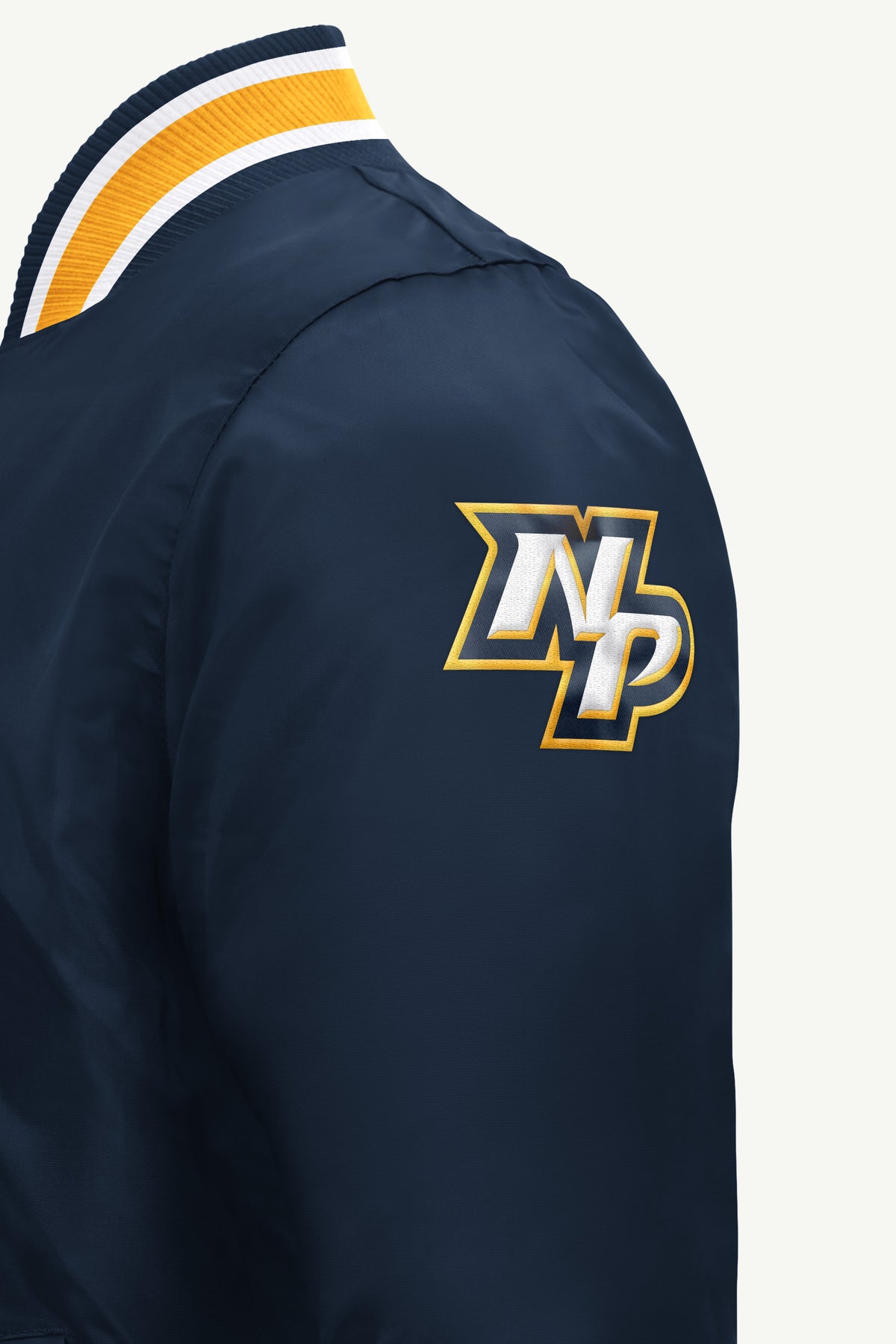 MENS NASHVILLE PREDATORS GAME DAY SATIN VARSITY JACKET View 4 MENS NASHVILLE PREDATORS GAME DAY SATIN VARSITY JACKET View 4