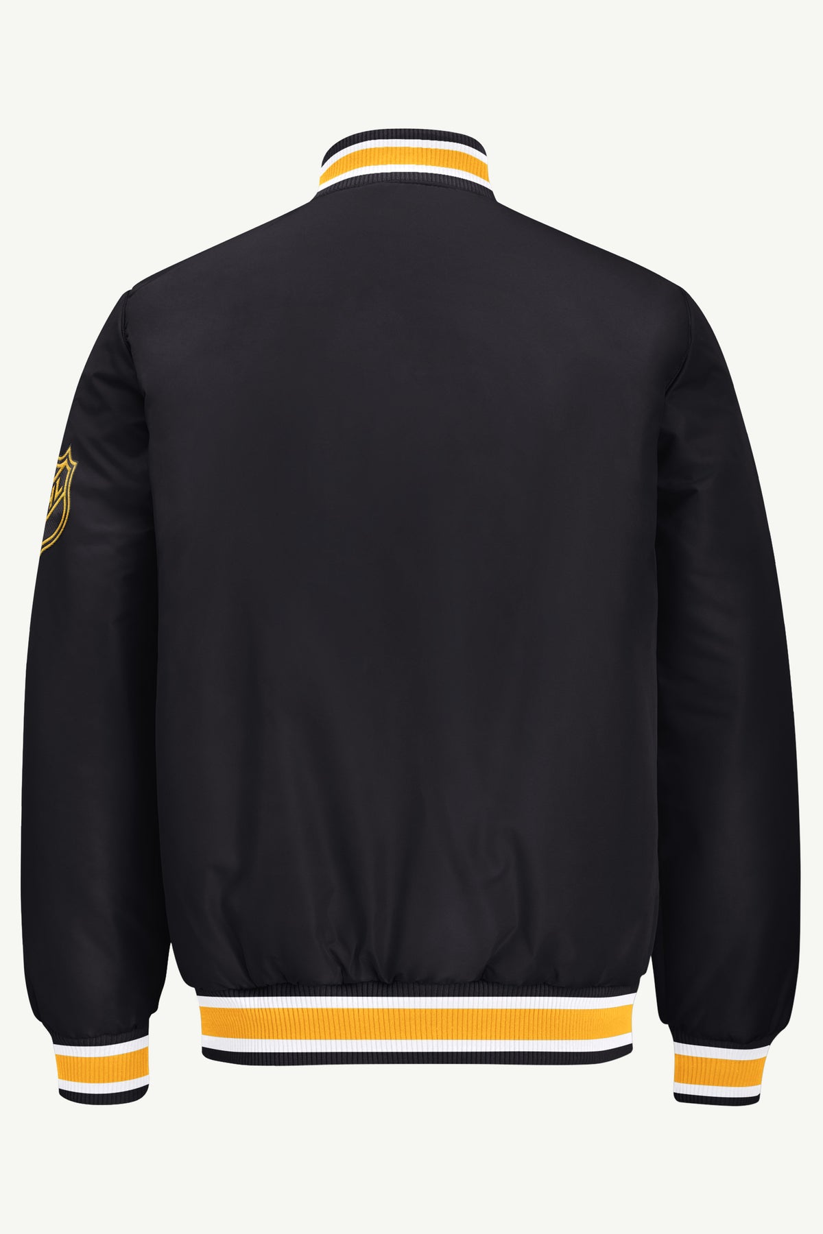MENS PITTSBURGH PENGUINS GAME DAY SATIN VARSITY JACKET View 3 MENS PITTSBURGH PENGUINS GAME DAY SATIN VARSITY JACKET View 3