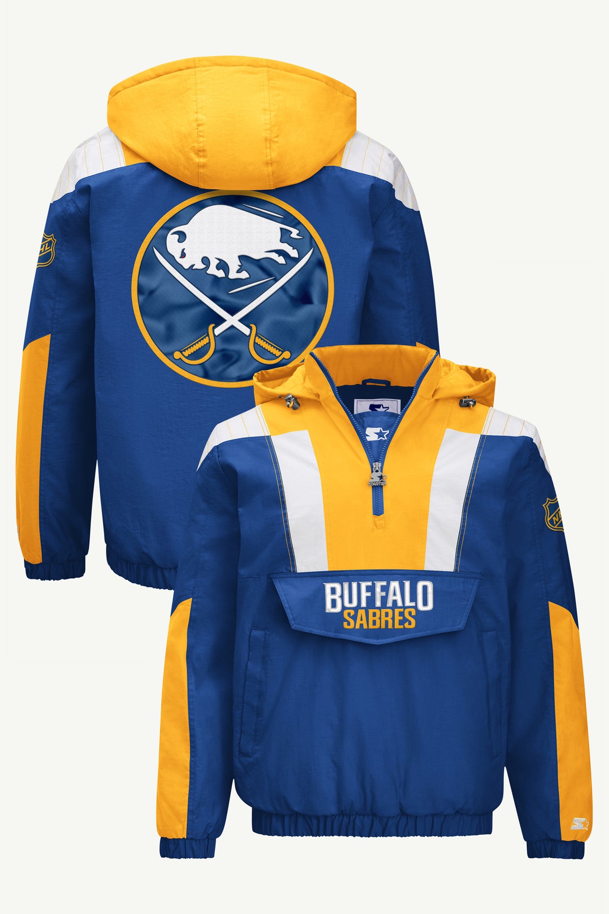 MENS BUFFALO SABRES CLASSIC BREAKAWAY JACKET View 1 MENS BUFFALO SABRES CLASSIC BREAKAWAY JACKET View 1