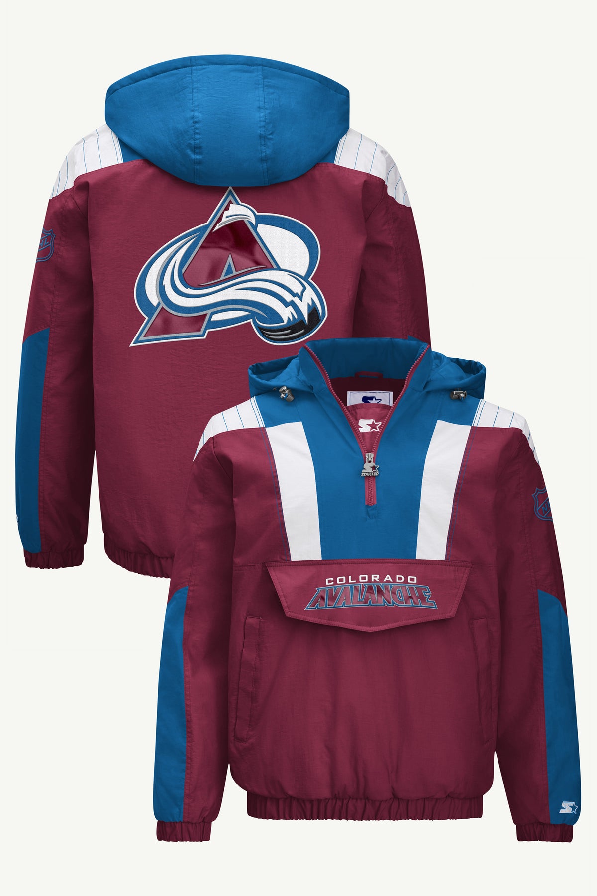 MENS COLORADO AVALANCHE CLASSIC BREAKAWAY JACKET View 1 MENS COLORADO AVALANCHE CLASSIC BREAKAWAY JACKET View 1