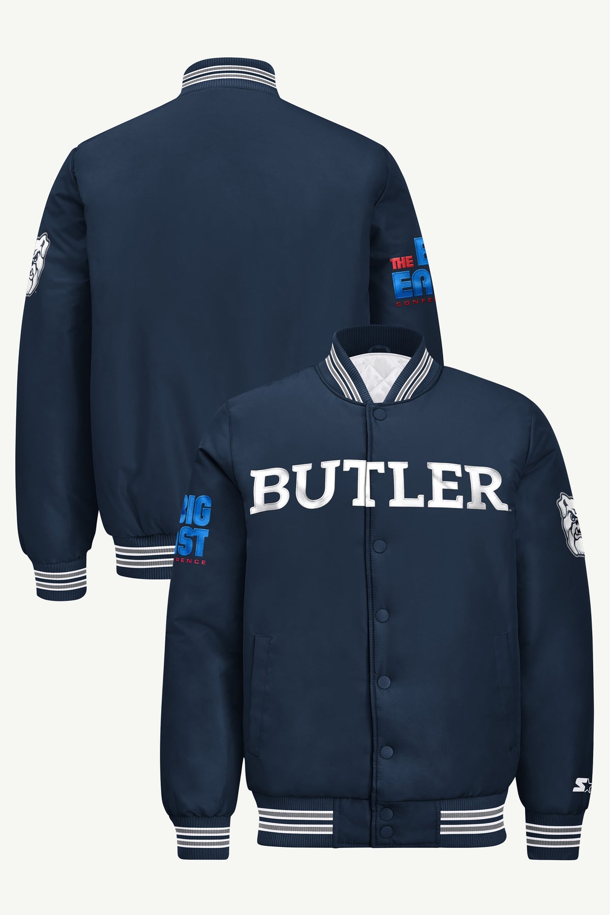 MENS BUTLER BULLDOGS SATIN VARSITY JACKET View 1 | New Arrivals MENS BUTLER BULLDOGS SATIN VARSITY JACKET View 1 | New Arrivals