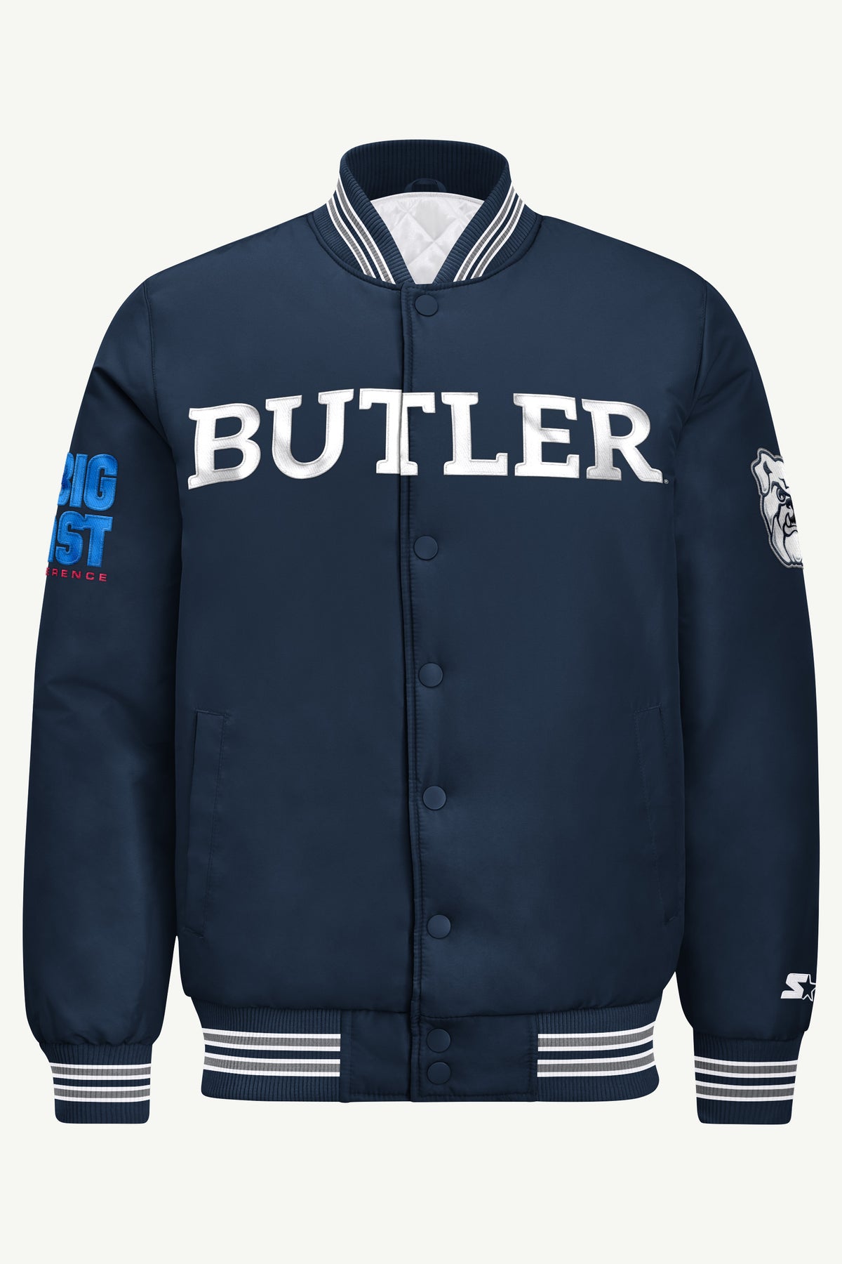 MENS BUTLER BULLDOGS SATIN VARSITY JACKET View 2 | New Arrivals MENS BUTLER BULLDOGS SATIN VARSITY JACKET View 2 | New Arrivals