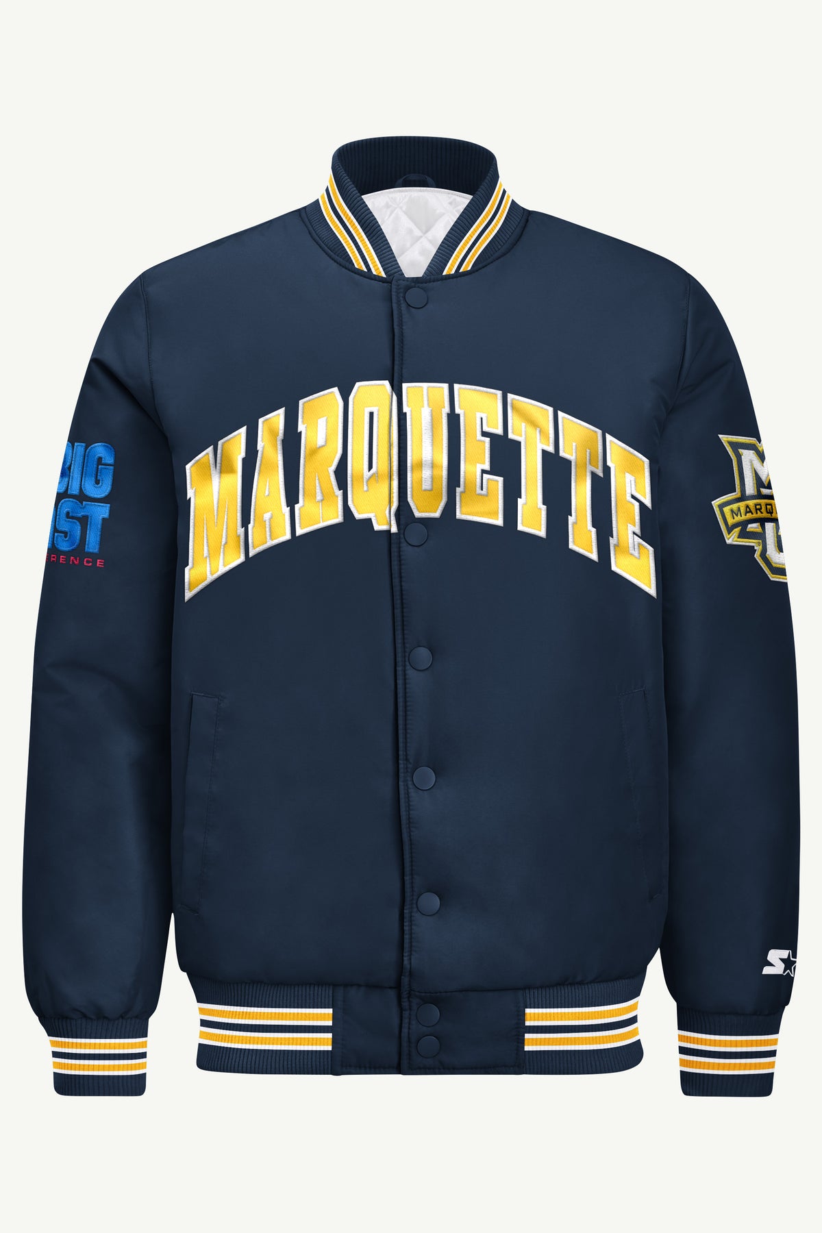 MENS MARQUETTE GOLDEN EAGLES SATIN VARSITY JACKET View 2 | New Arrivals MENS MARQUETTE GOLDEN EAGLES SATIN VARSITY JACKET View 2 | New Arrivals