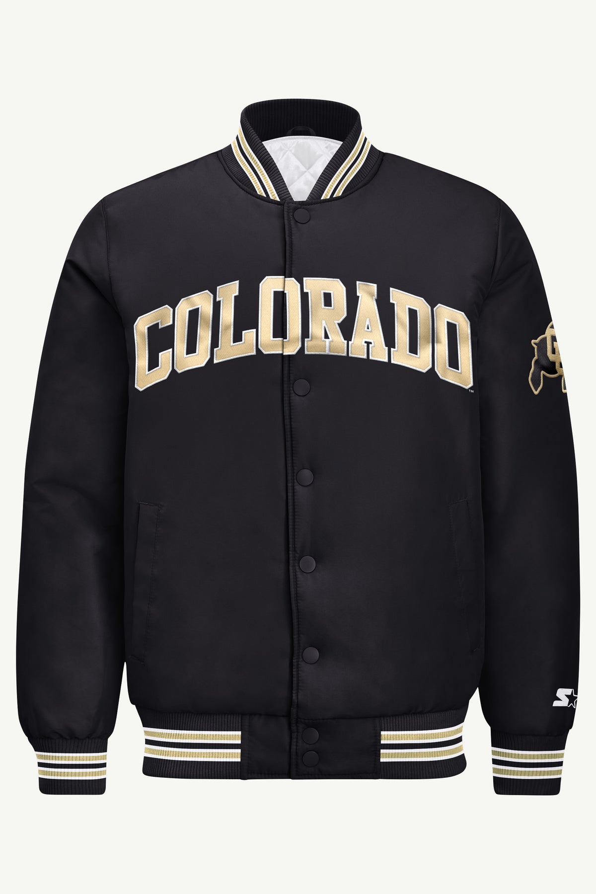 MENS COLORADO BUFFALOES SATIN VARSITY JACKET View 2 | New Arrivals MENS COLORADO BUFFALOES SATIN VARSITY JACKET View 2 | New Arrivals