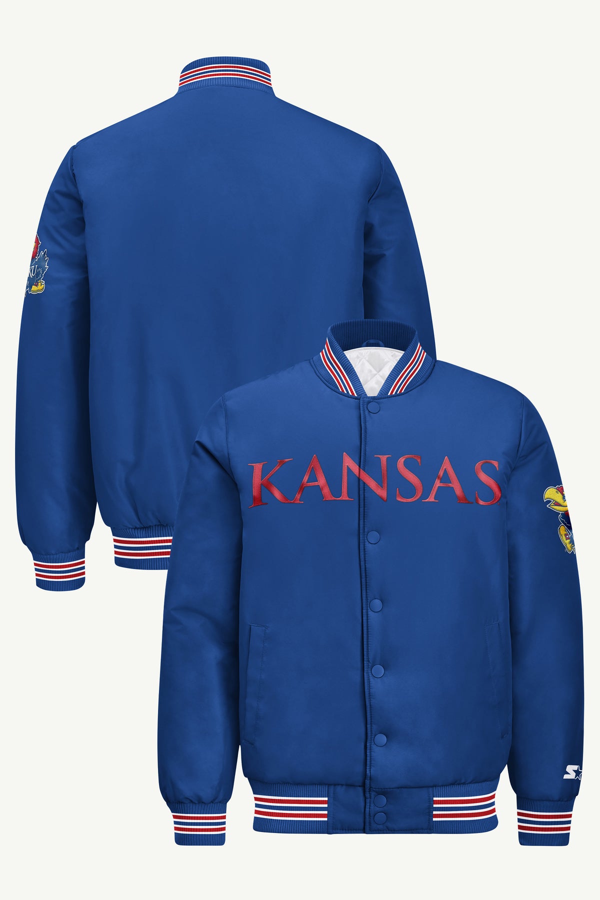 MENS KANSAS JAYHAWKS SATIN VARSITY JACKET View 1 | New Arrivals MENS KANSAS JAYHAWKS SATIN VARSITY JACKET View 1 | New Arrivals