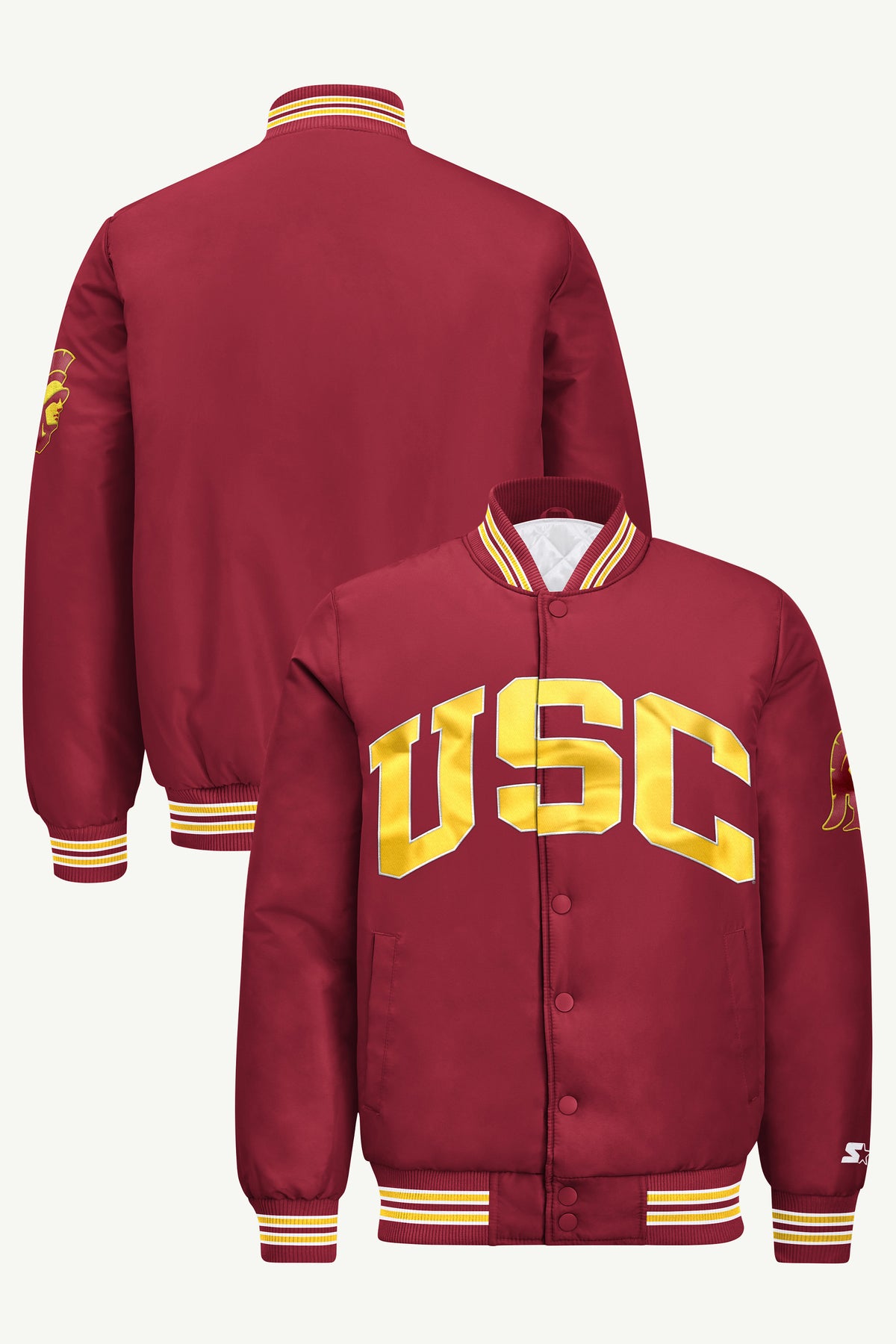 MENS SOUTHERN CALIFORNIA TROJANS SATIN VARSITY JACKET View 1 | New Arrivals MENS SOUTHERN CALIFORNIA TROJANS SATIN VARSITY JACKET View 1 | New Arrivals