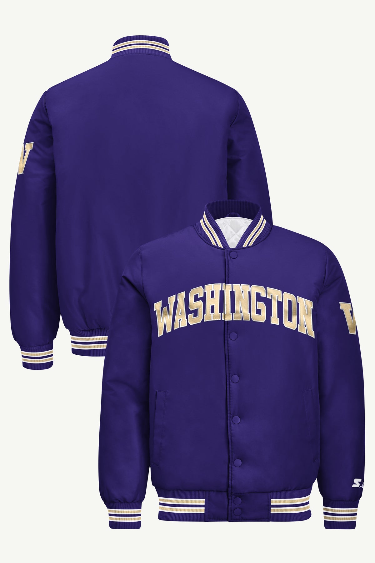 MENS WASHINGTON HUSKIES SATIN VARSITY JACKET View 1 | New Arrivals MENS WASHINGTON HUSKIES SATIN VARSITY JACKET View 1 | New Arrivals