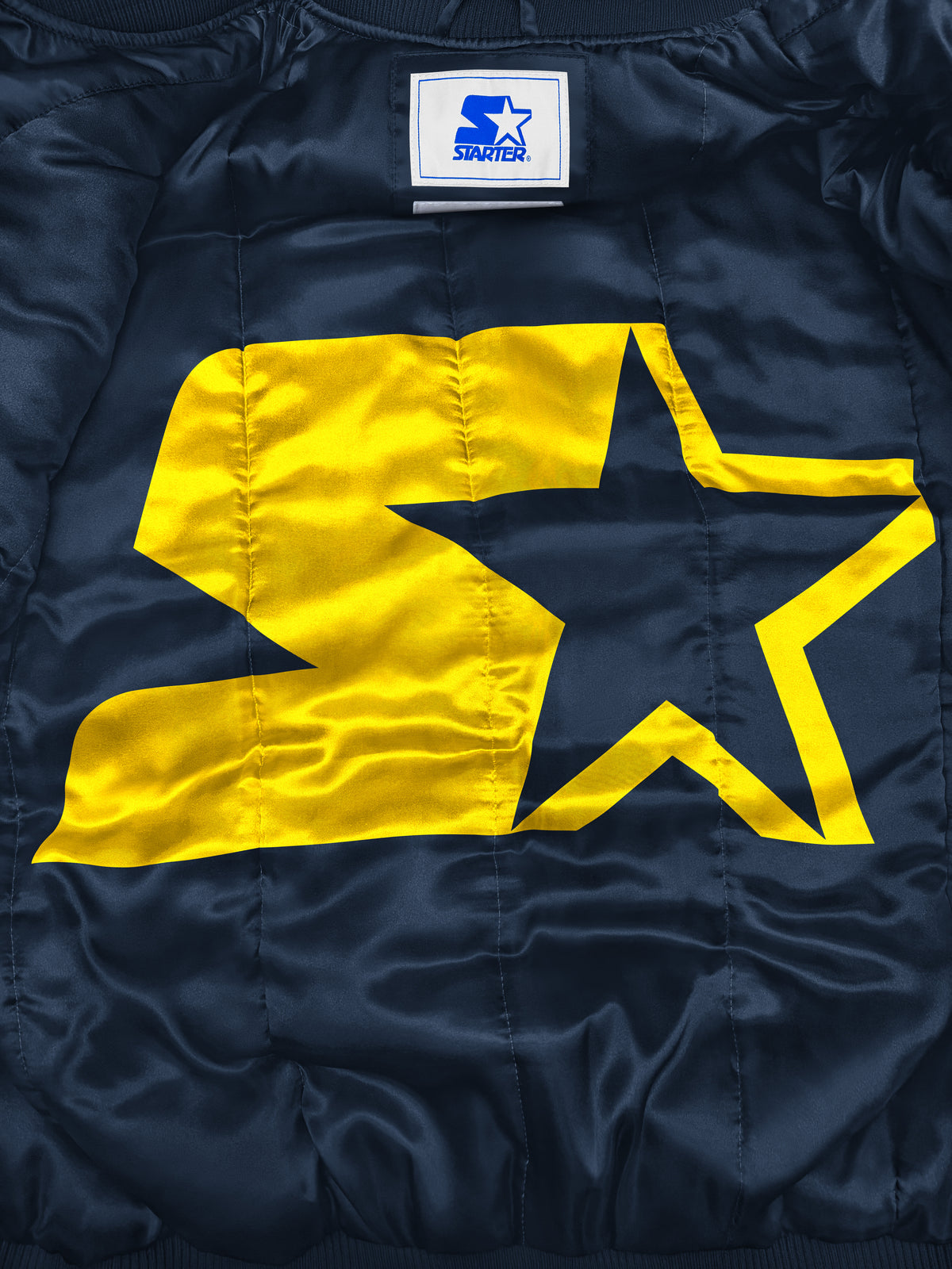 MENS MICHIGAN WOLVERINES BIG FAN SATIN VARSITY JACKET View 8 MENS MICHIGAN WOLVERINES BIG FAN SATIN VARSITY JACKET View 8