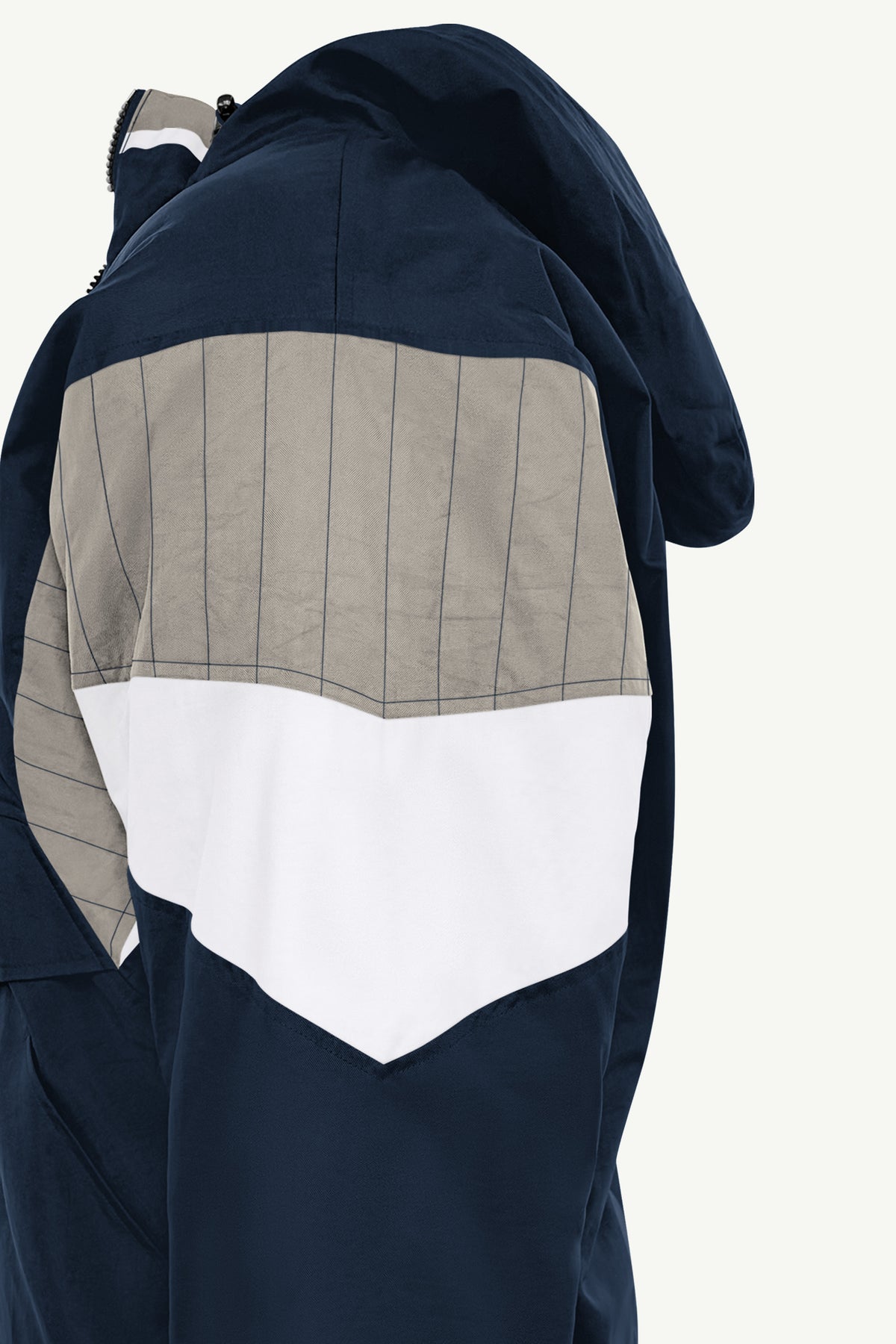 MENS GEORGETOWN HOYAS THROWBACK HALF ZIP HOODED JACKET View 5 MENS GEORGETOWN HOYAS THROWBACK HALF ZIP HOODED JACKET View 5