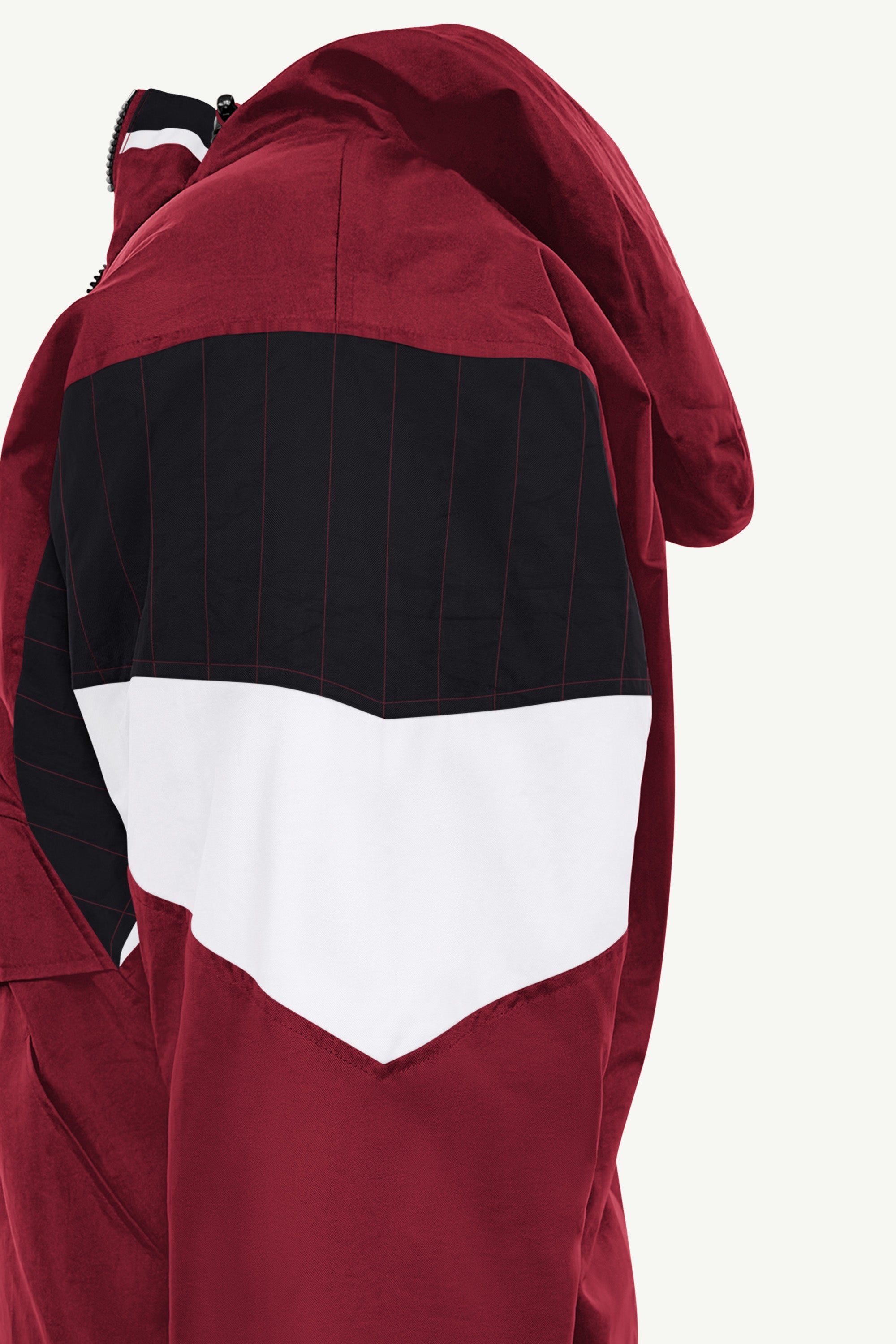 MENS OKLAHOMA SOONERS THROWBACK HALF ZIP HOODED JACKET View 5 MENS OKLAHOMA SOONERS THROWBACK HALF ZIP HOODED JACKET View 5