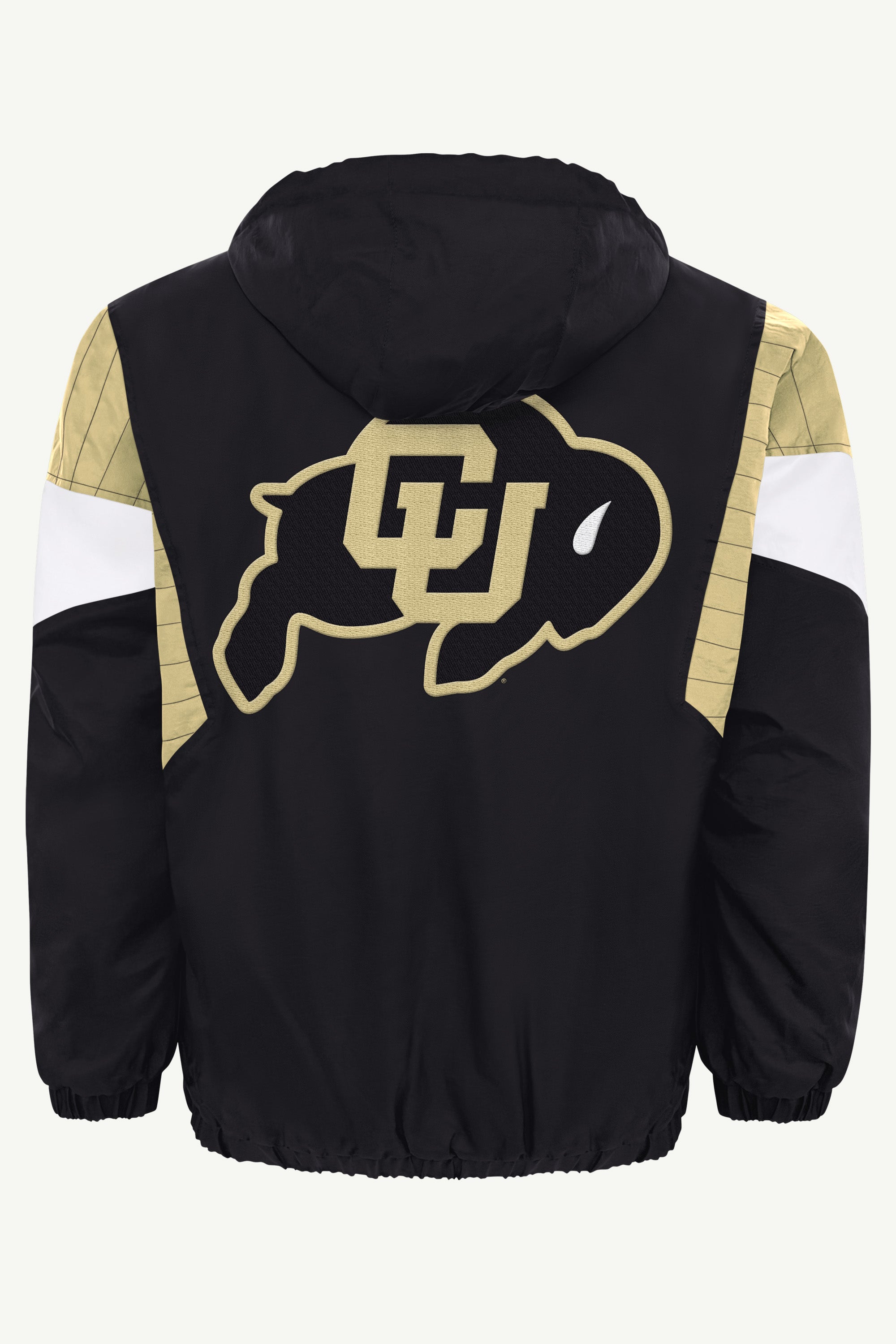 MENS COLORADO BUFFALOES THROWBACK HALF ZIP HOODED JACKET View 3 MENS COLORADO BUFFALOES THROWBACK HALF ZIP HOODED JACKET View 3