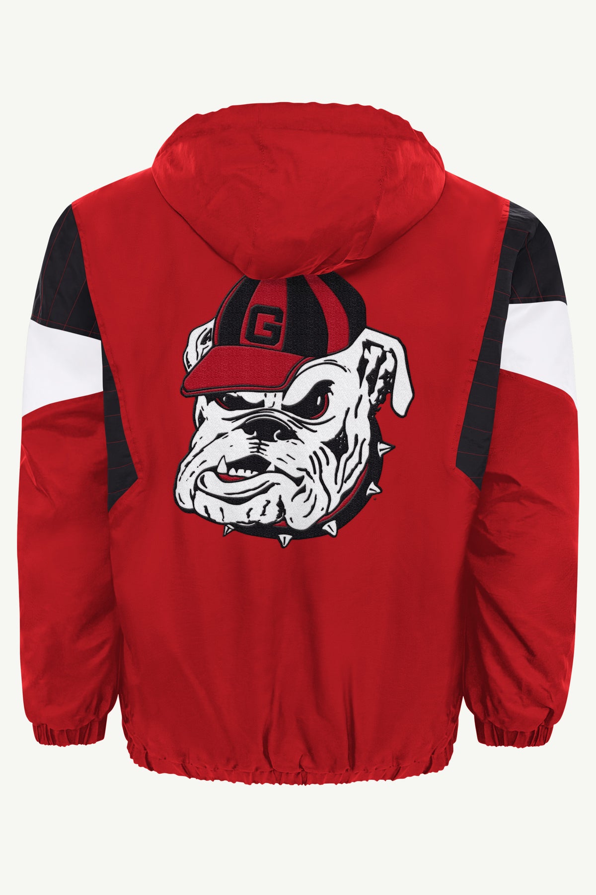 MENS GEORGIA BULLDOGS THROWBACK HALF ZIP HOODED JACKET View 3 MENS GEORGIA BULLDOGS THROWBACK HALF ZIP HOODED JACKET View 3