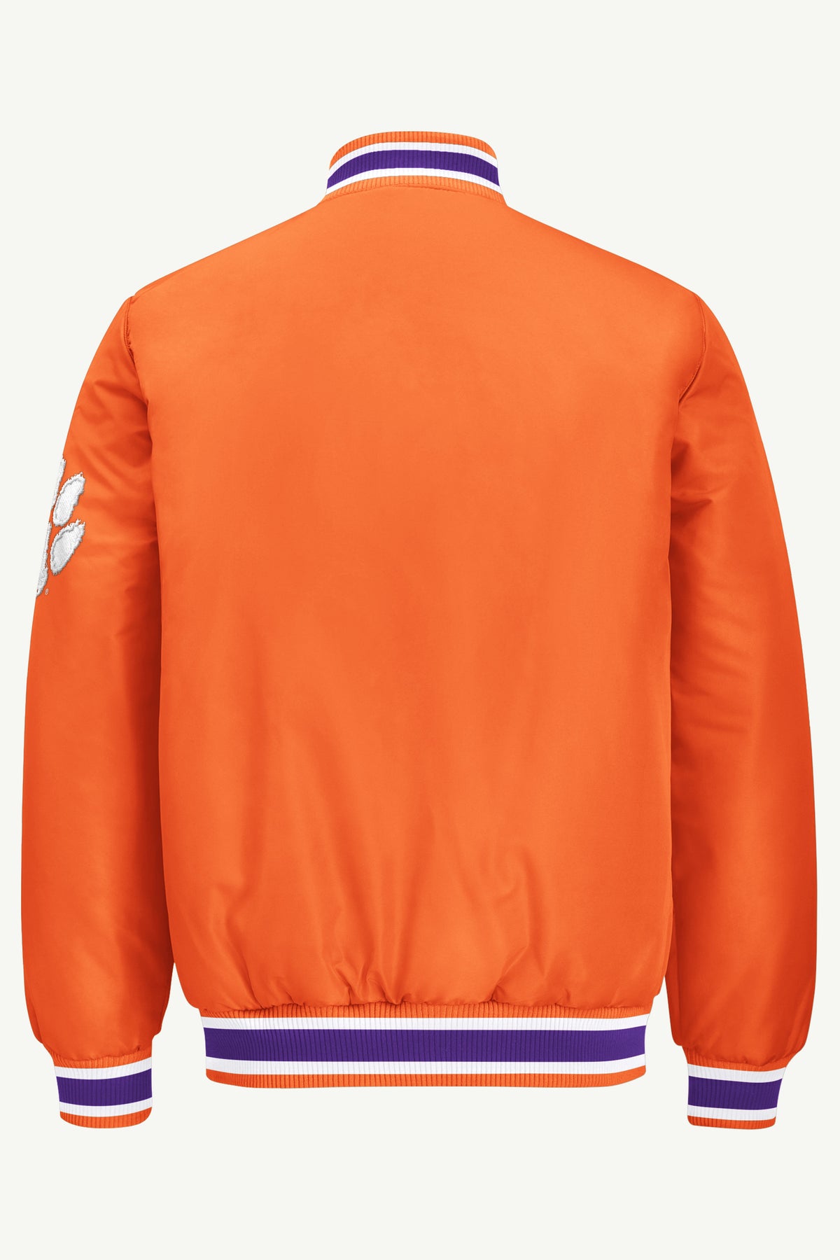MENS CLEMSON TIGERS ACROSS SATIN VARSITY JACKET View 3 MENS CLEMSON TIGERS ACROSS SATIN VARSITY JACKET View 3
