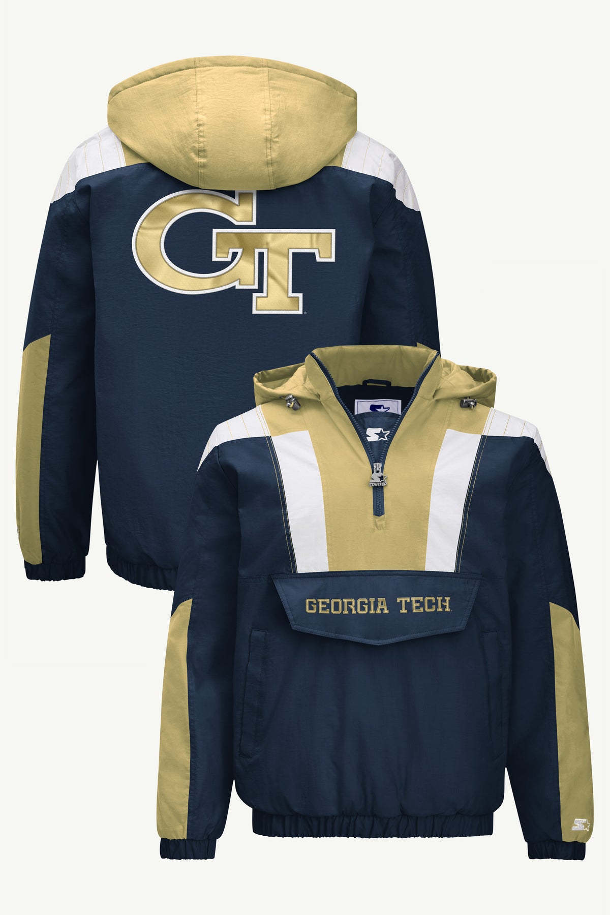 MENS GEORGIA TECH YELLOW JACKETS CLASSIC BREAKAWAY JACKET View 1 MENS GEORGIA TECH YELLOW JACKETS CLASSIC BREAKAWAY JACKET View 1