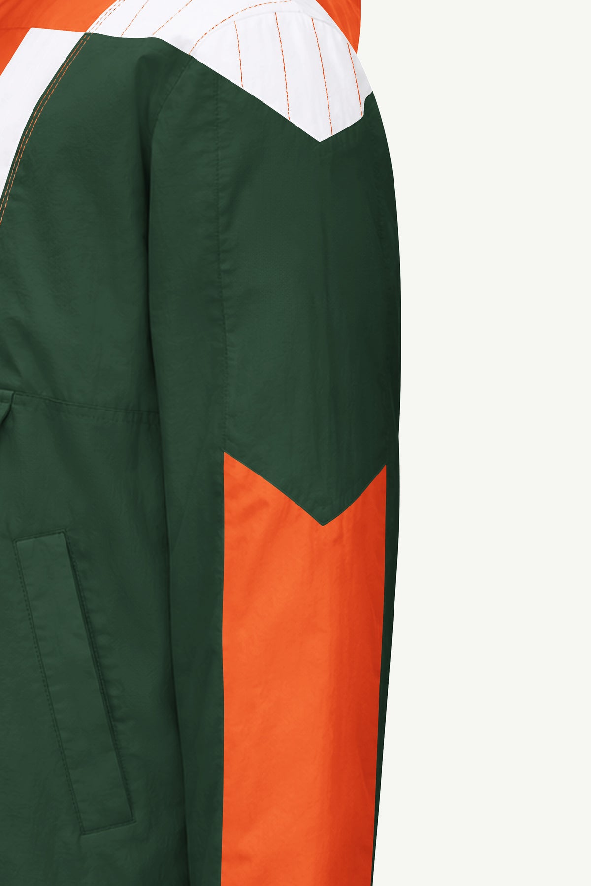MENS MIAMI HURRICANES CLASSIC BREAKAWAY JACKET View 5 MENS MIAMI HURRICANES CLASSIC BREAKAWAY JACKET View 5