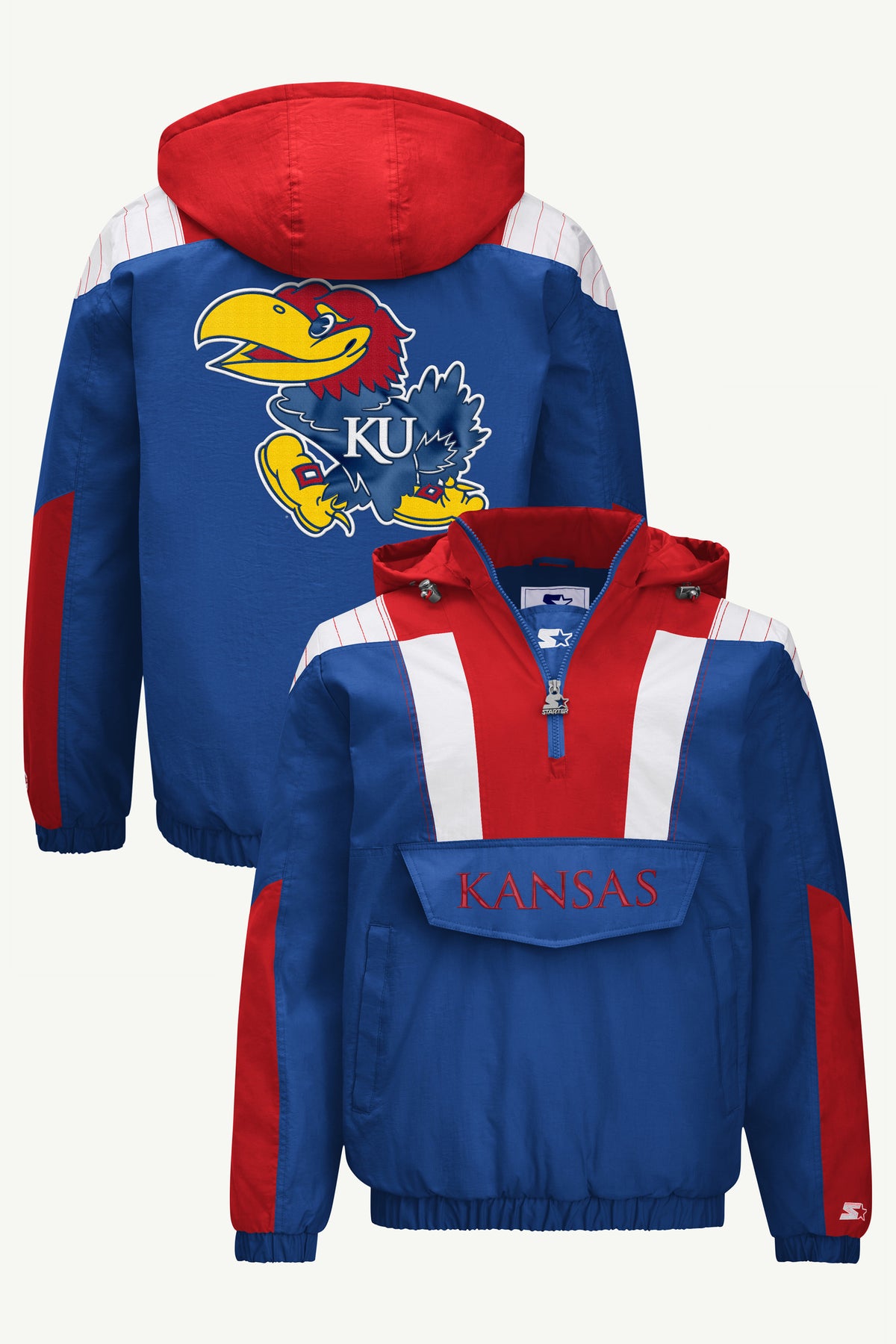 MENS KANSAS JAYHAWKS CLASSIC BREAKAWAY JACKET View 1 MENS KANSAS JAYHAWKS CLASSIC BREAKAWAY JACKET View 1