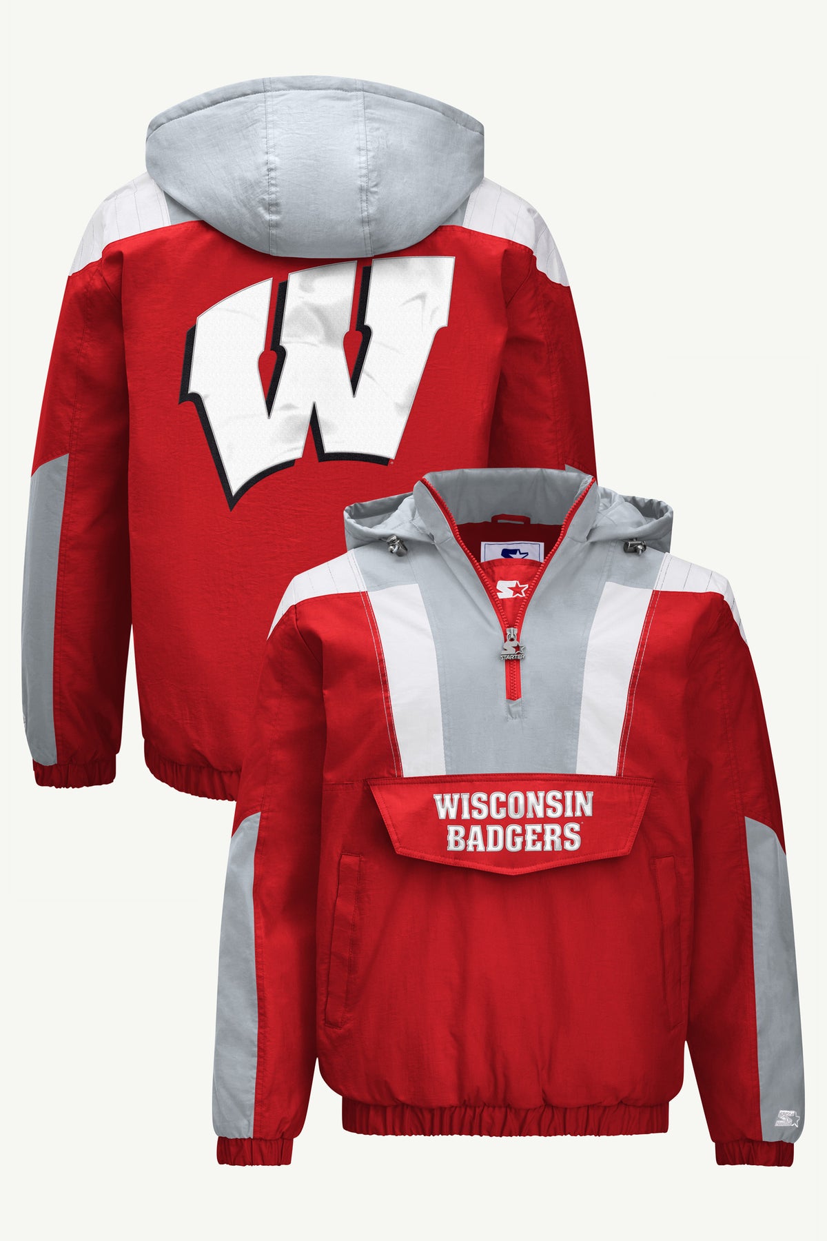MENS WISCONSINS BADGERS CLASSIC BREAKAWAY JACKET View 1 | Women's New Arrivals MENS WISCONSINS BADGERS CLASSIC BREAKAWAY JACKET View 1 | Women's New Arrivals