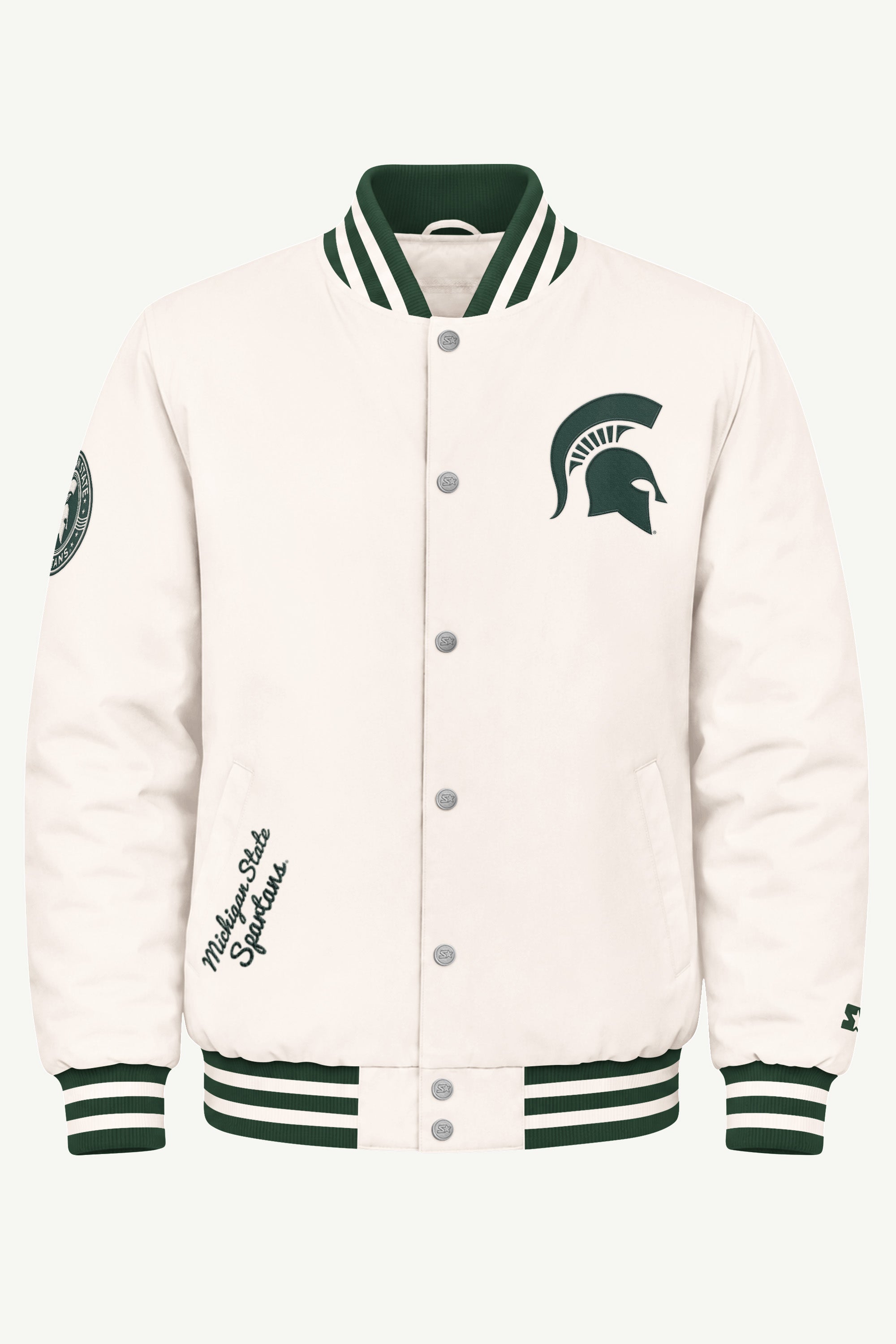 MENS MICHIGAN STATE SPARTANS VARSITY JACKET View 2 MENS MICHIGAN STATE SPARTANS VARSITY JACKET View 2