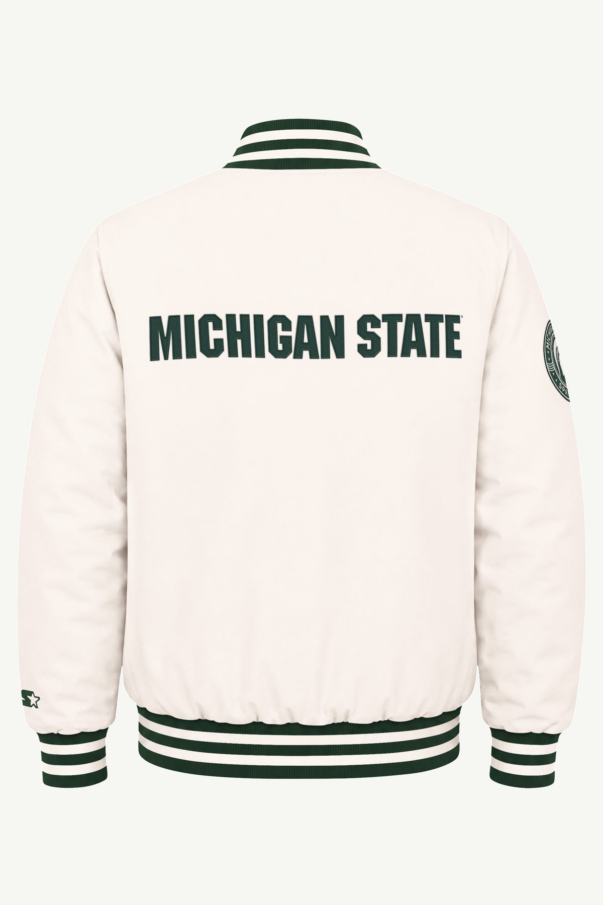 MENS MICHIGAN STATE SPARTANS VARSITY JACKET View 3 MENS MICHIGAN STATE SPARTANS VARSITY JACKET View 3