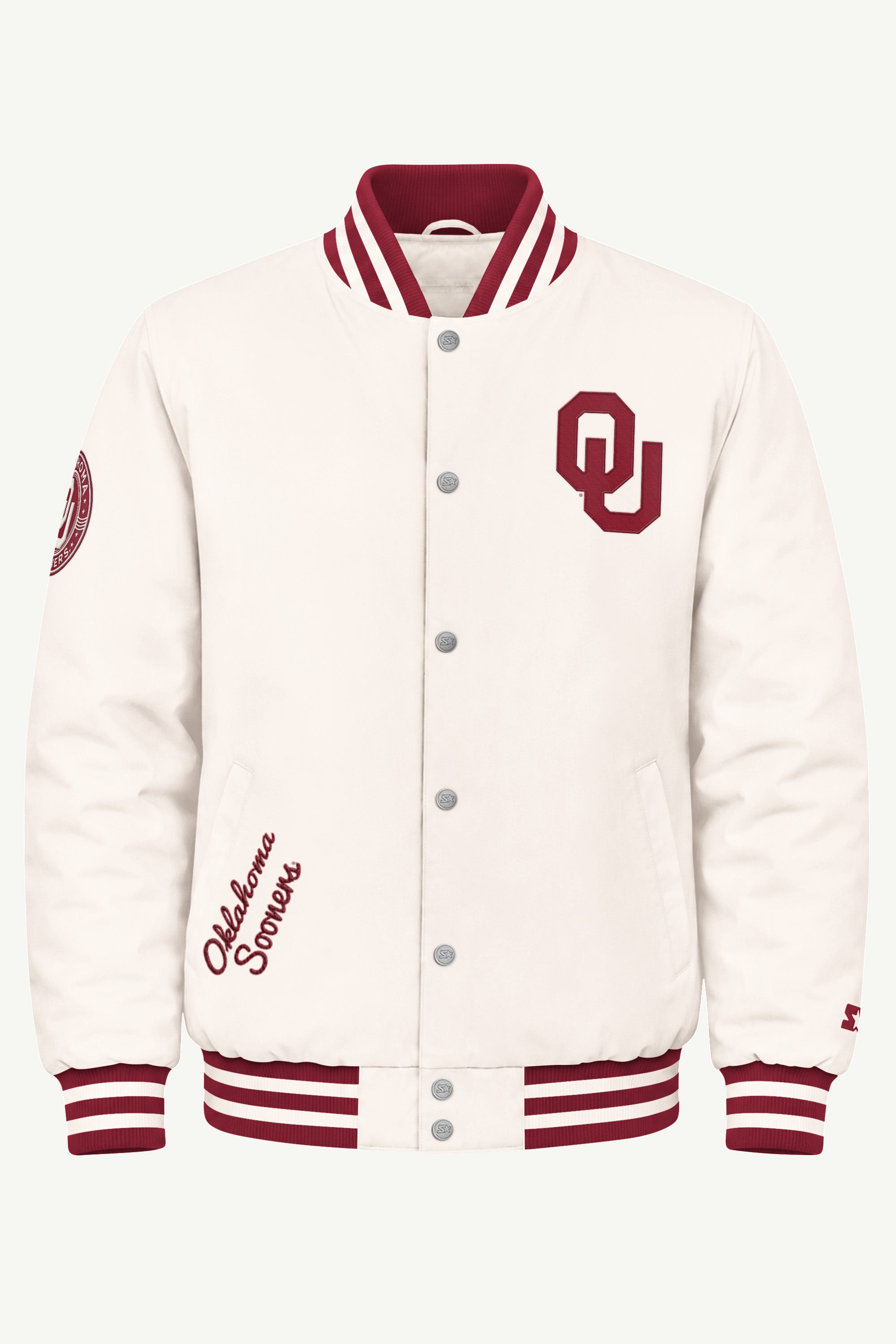 MENS OKLAHOMA SOONERS VARSITY JACKET View 2 MENS OKLAHOMA SOONERS VARSITY JACKET View 2