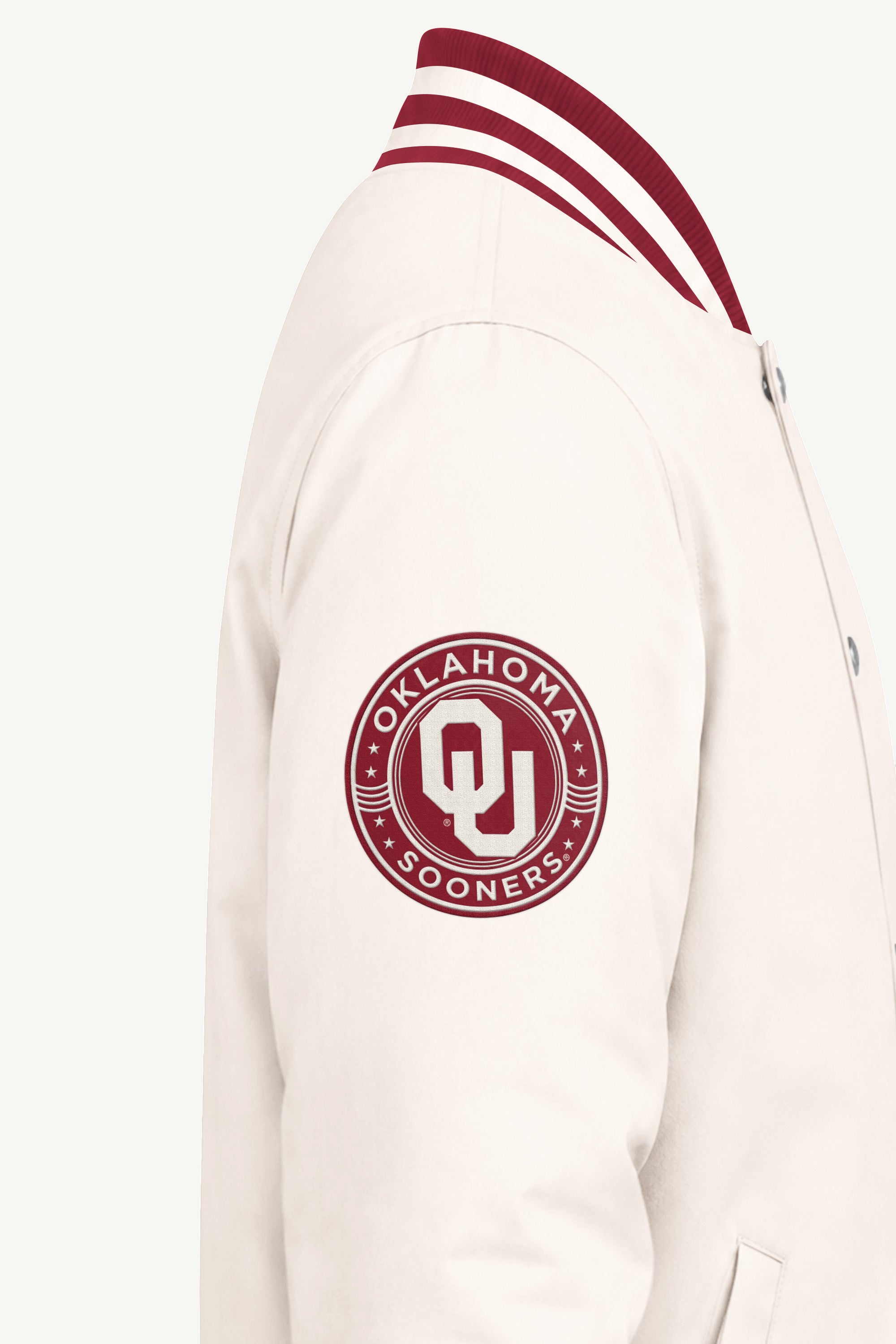 MENS OKLAHOMA SOONERS VARSITY JACKET View 4 MENS OKLAHOMA SOONERS VARSITY JACKET View 4