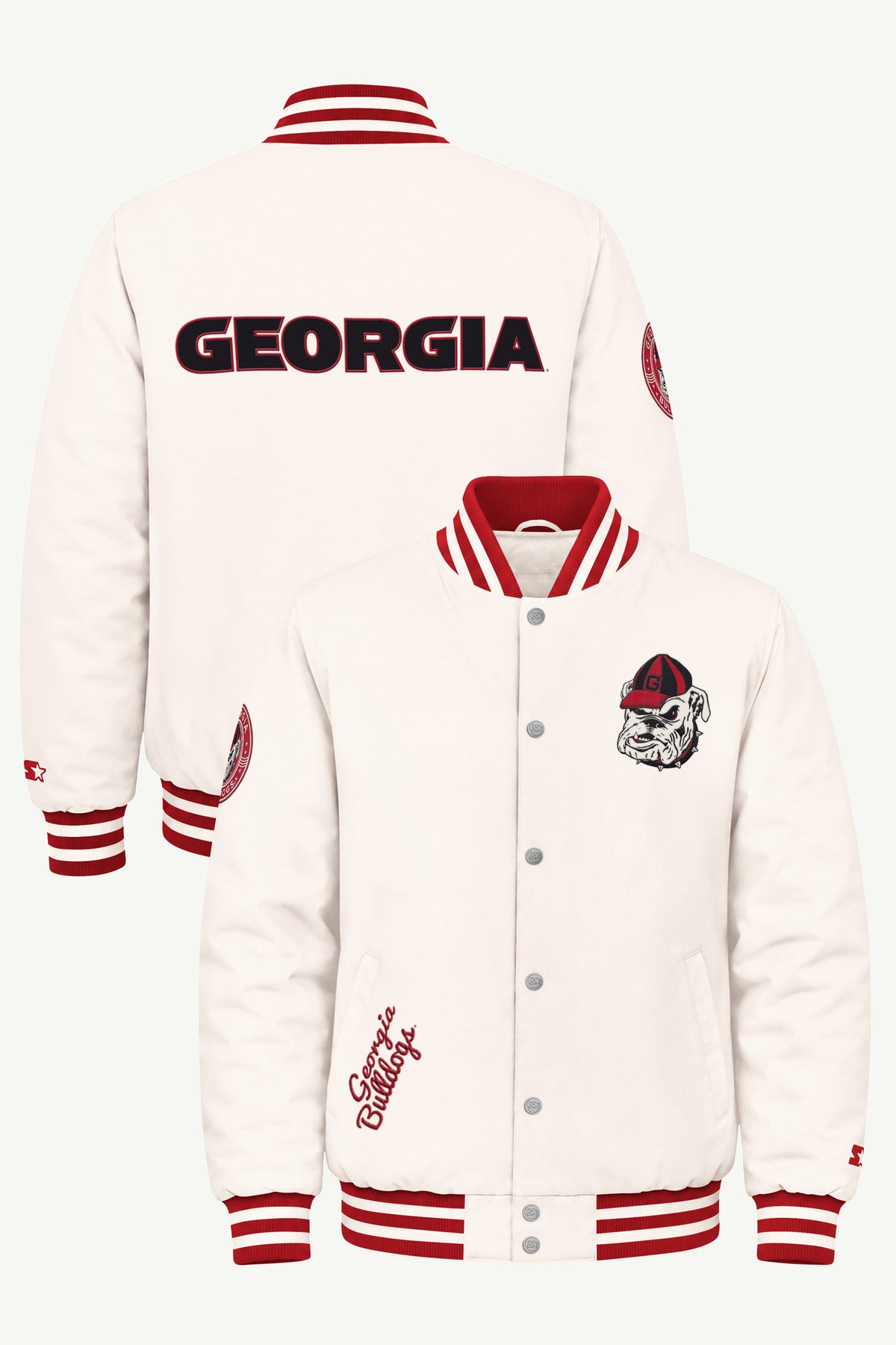 MENS GEORGIA BULLDOGS VARSITY JACKET View 1 MENS GEORGIA BULLDOGS VARSITY JACKET View 1
