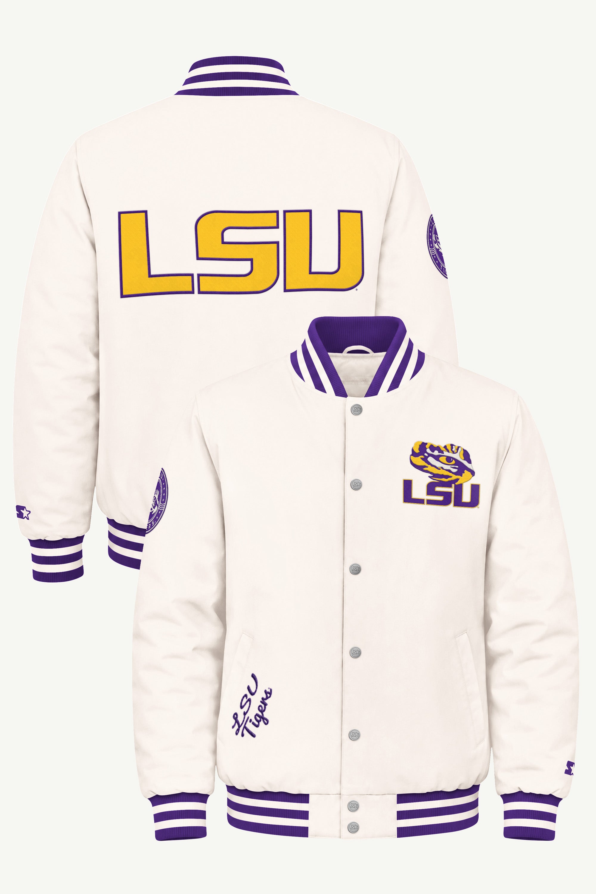 MENS LOUISIANA STATE TIGERS VARSITY JACKET View 1 MENS LOUISIANA STATE TIGERS VARSITY JACKET View 1