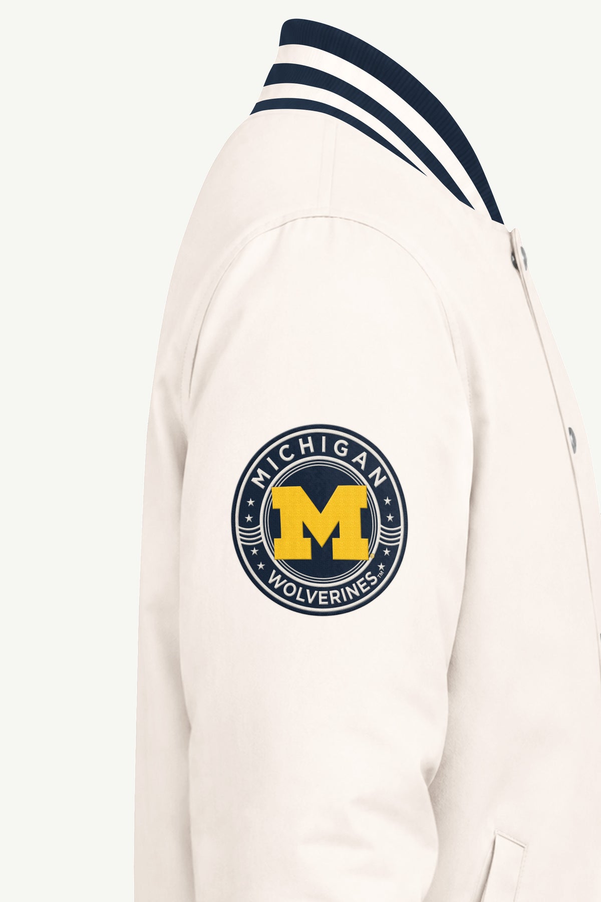 MENS MICHIGAN WOLVERINES VARSITY JACKET View 4 MENS MICHIGAN WOLVERINES VARSITY JACKET View 4