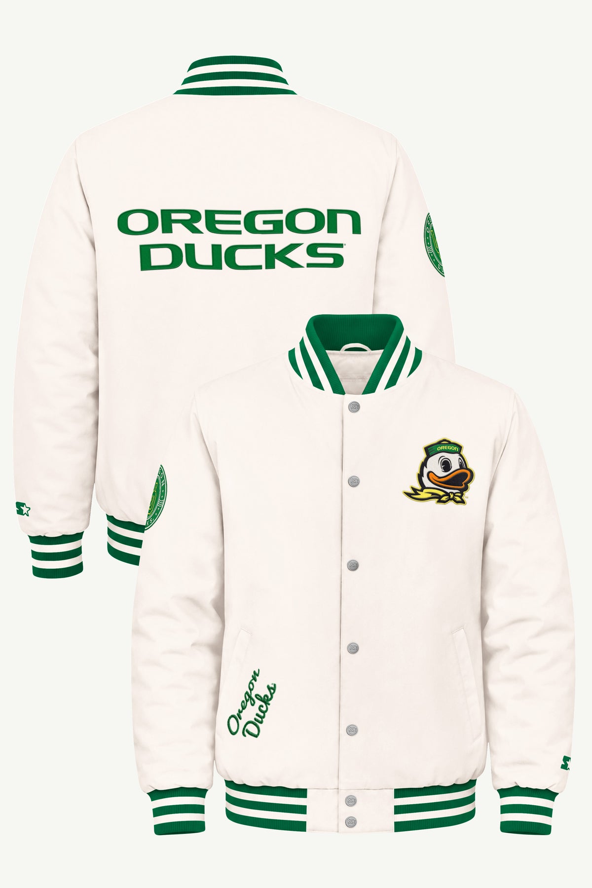 MENS OREGON DUCKS VARSITY JACKET View 1 MENS OREGON DUCKS VARSITY JACKET View 1