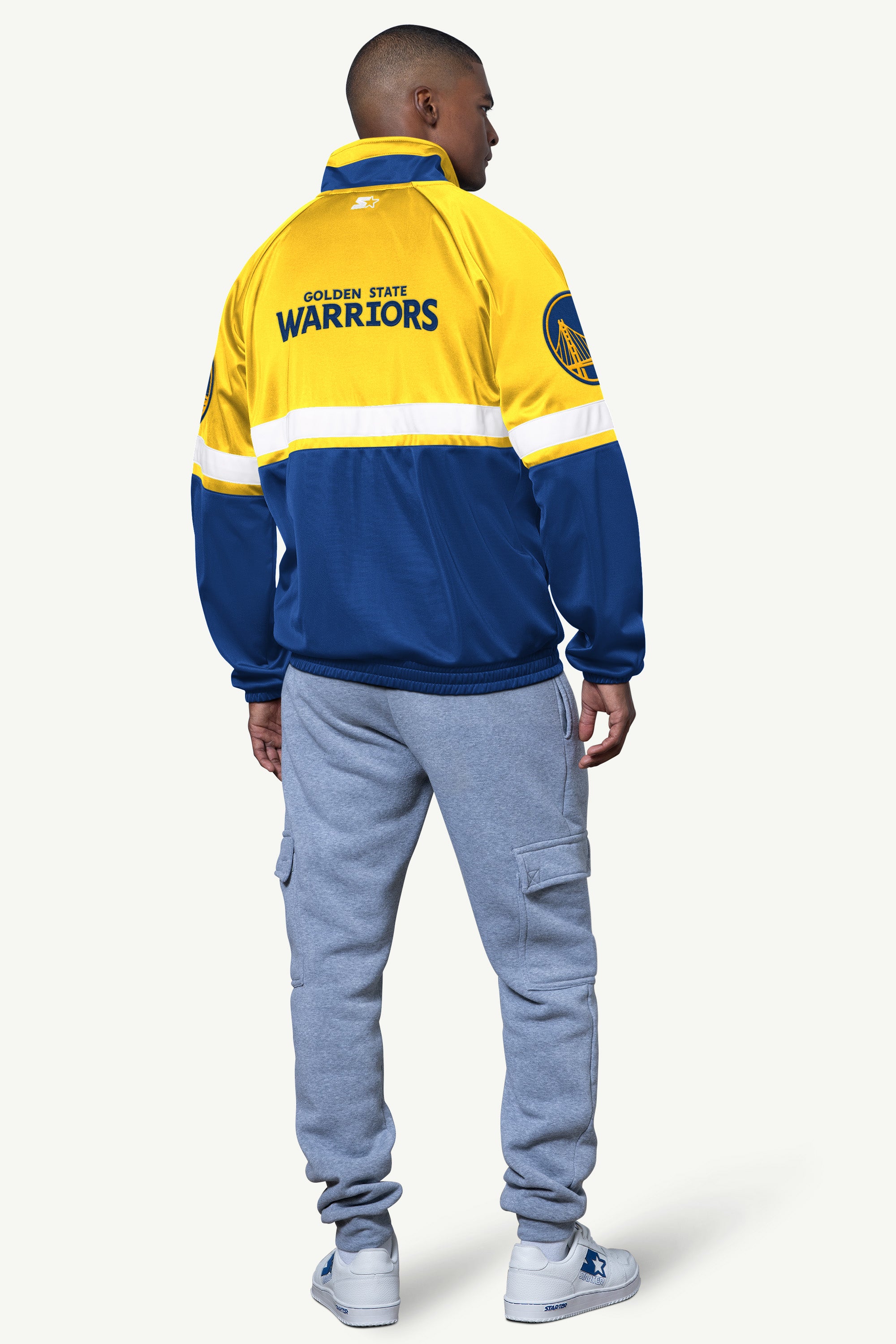 MENS GOLDEN STATE WARRIORS VETERAN TRACK JACKET View 2 MENS GOLDEN STATE WARRIORS VETERAN TRACK JACKET View 2