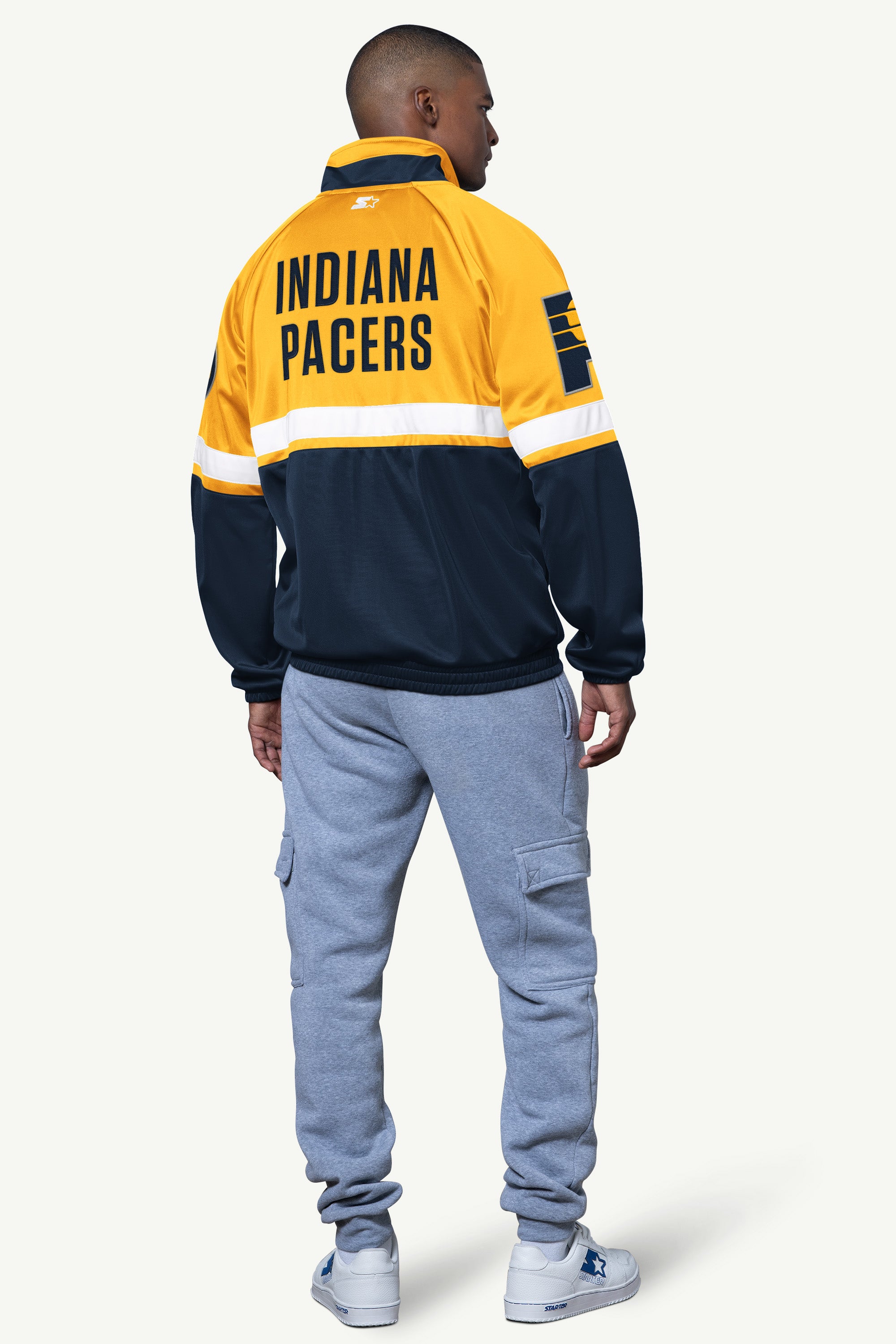 MENS INDIANA PACERS VETERAN TRACK JACKET View 2 MENS INDIANA PACERS VETERAN TRACK JACKET View 2