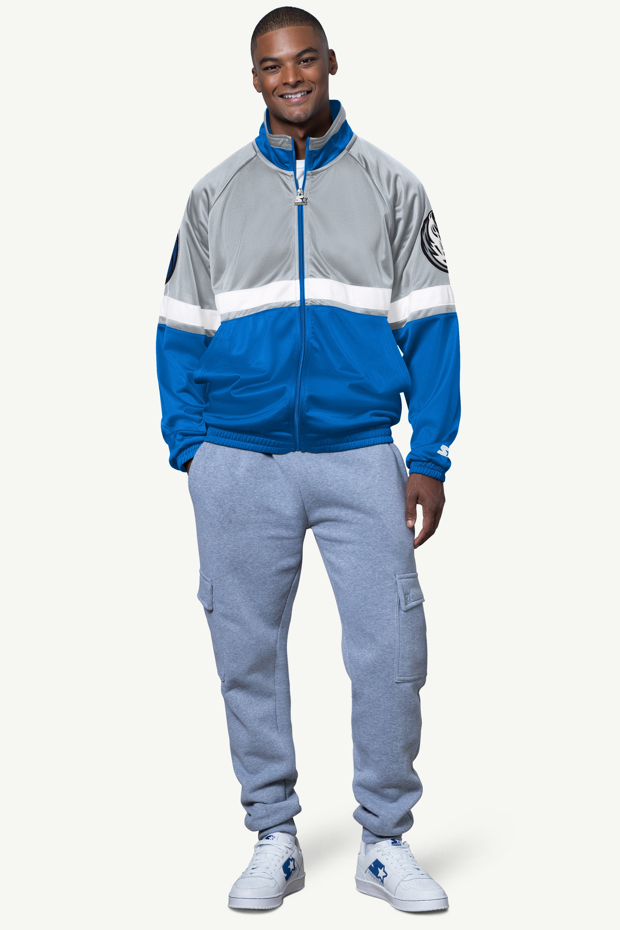 MENS DALLAS MAVERICKS VETERAN TRACK JACKET View 3 MENS DALLAS MAVERICKS VETERAN TRACK JACKET View 3