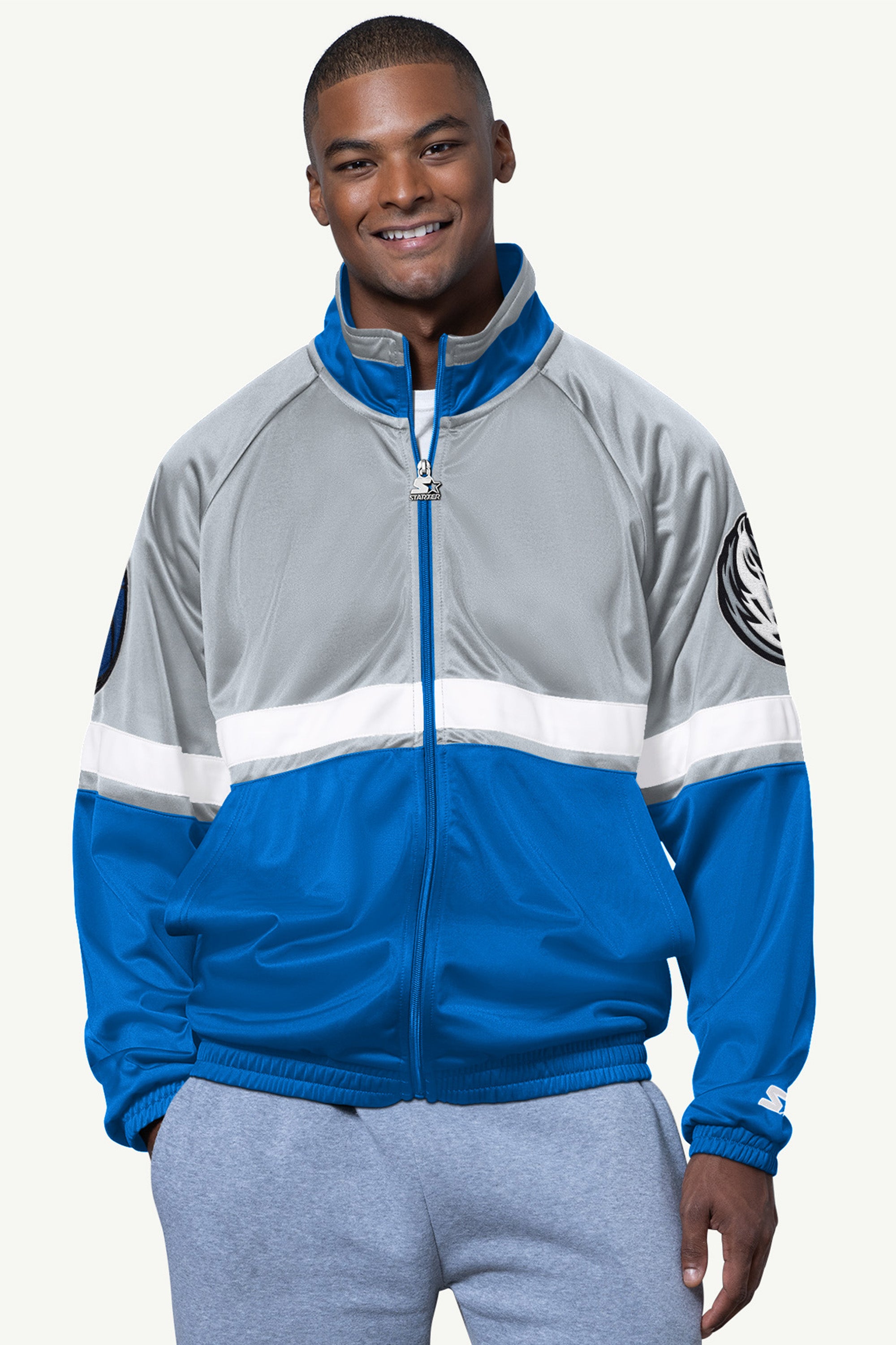 MENS DALLAS MAVERICKS VETERAN TRACK JACKET View 1 MENS DALLAS MAVERICKS VETERAN TRACK JACKET View 1