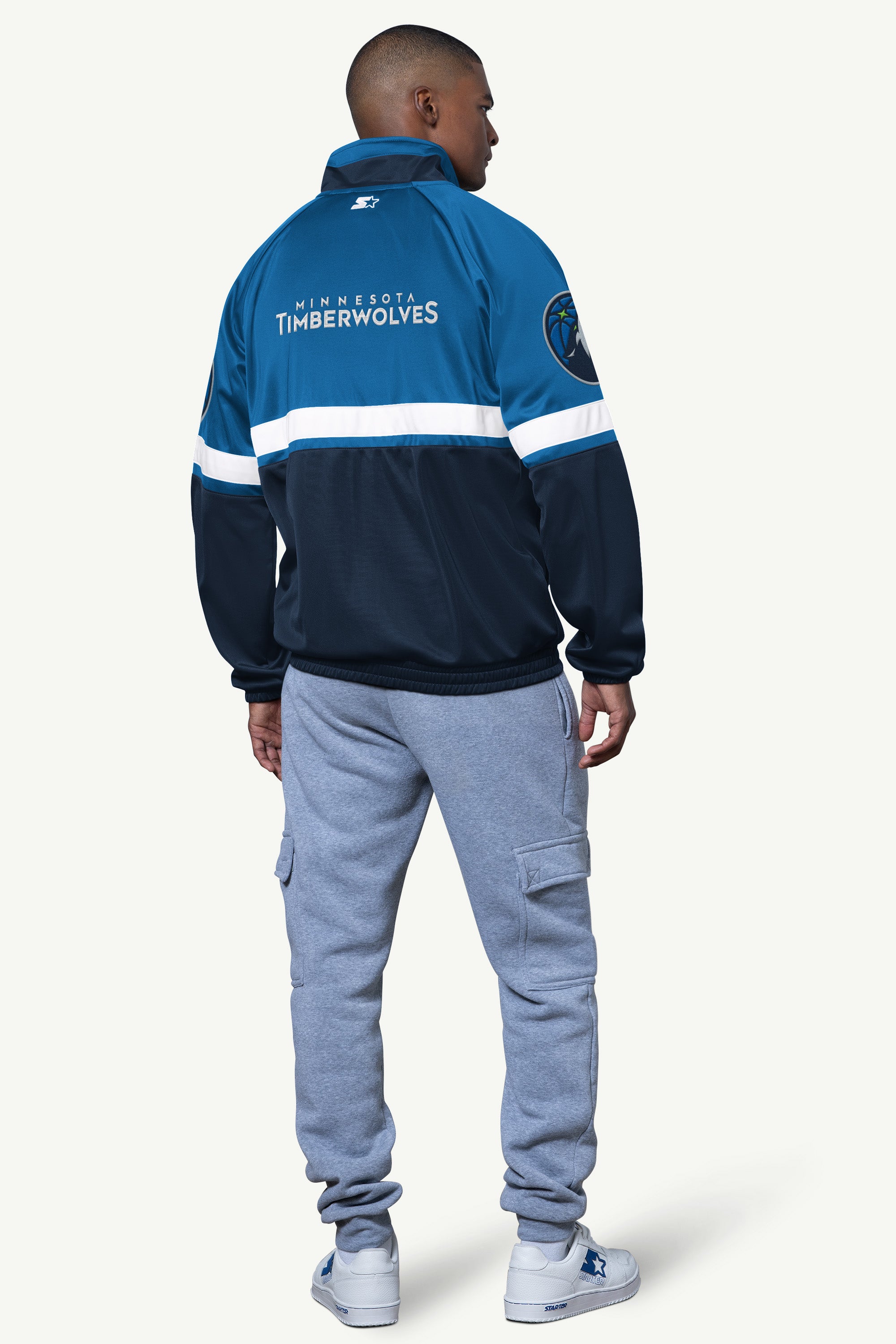 MENS MINNESOTA TIMBERWOLVES VETERAN TRACK JACKET View 2 MENS MINNESOTA TIMBERWOLVES VETERAN TRACK JACKET View 2