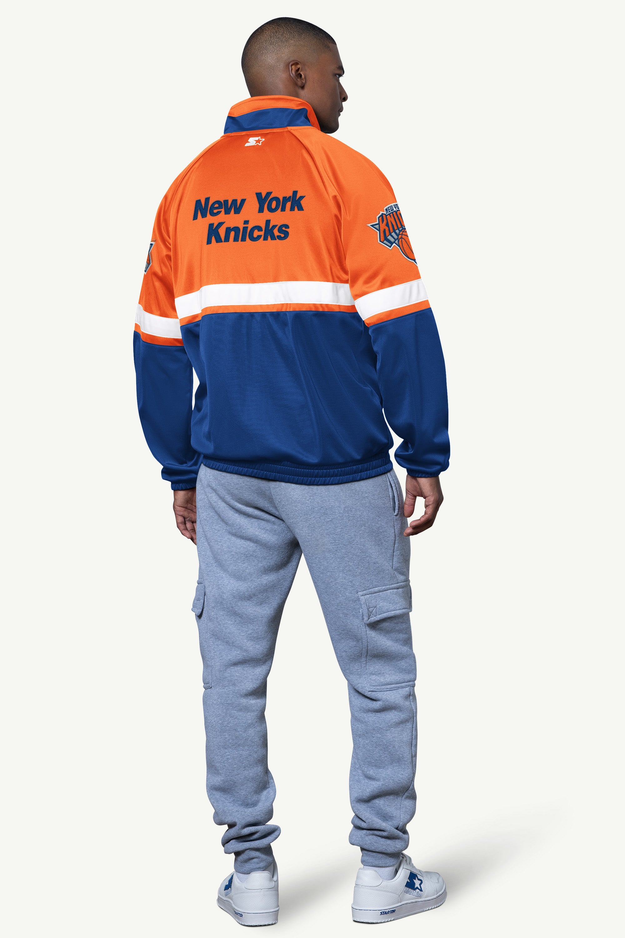 MENS NEW YORK KNICKS VETERAN TRACK JACKET View 2 MENS NEW YORK KNICKS VETERAN TRACK JACKET View 2