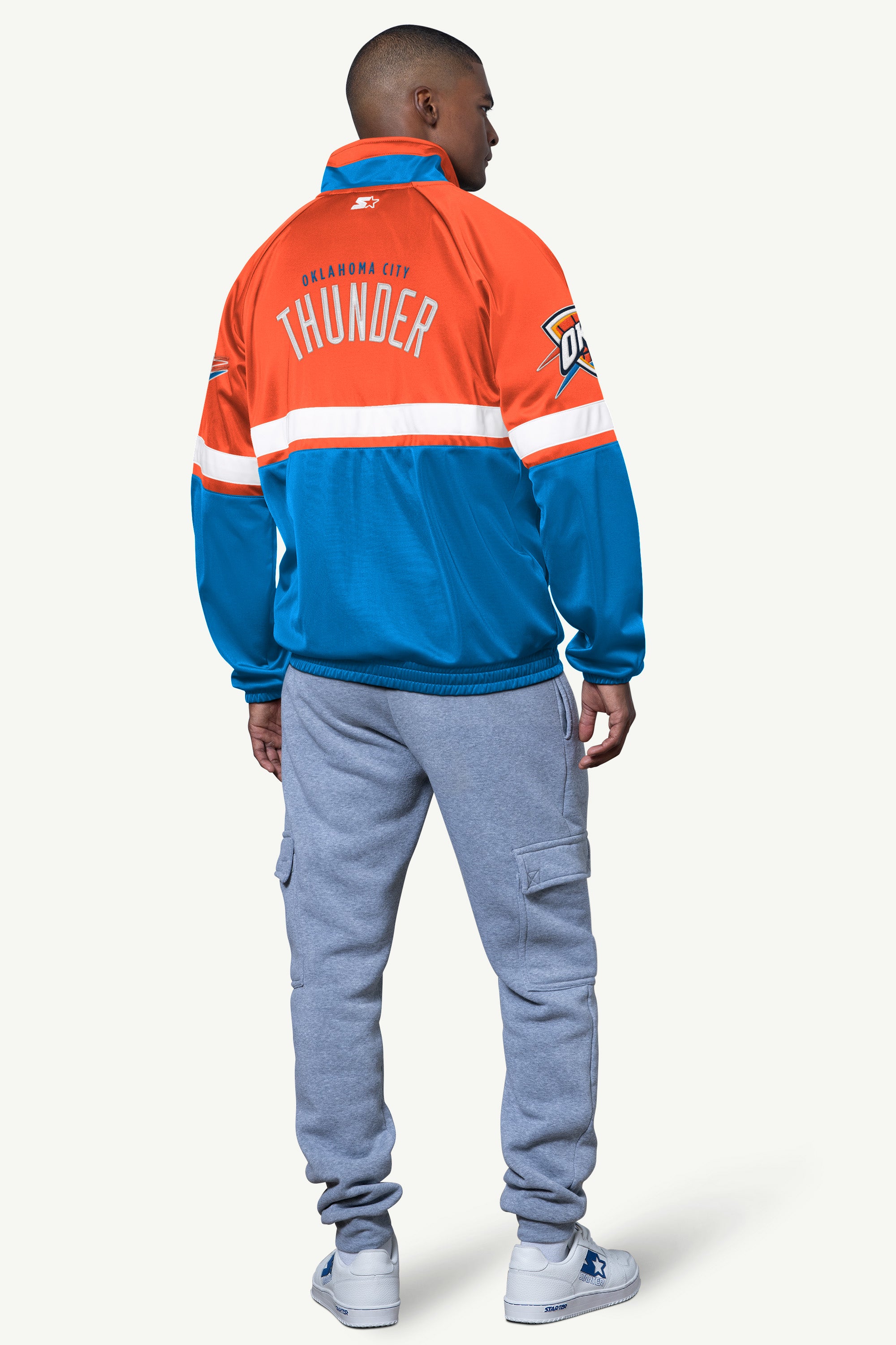 MENS OKLAHOMA CITY THUNDER VETERAN TRACK JACKET View 2 MENS OKLAHOMA CITY THUNDER VETERAN TRACK JACKET View 2